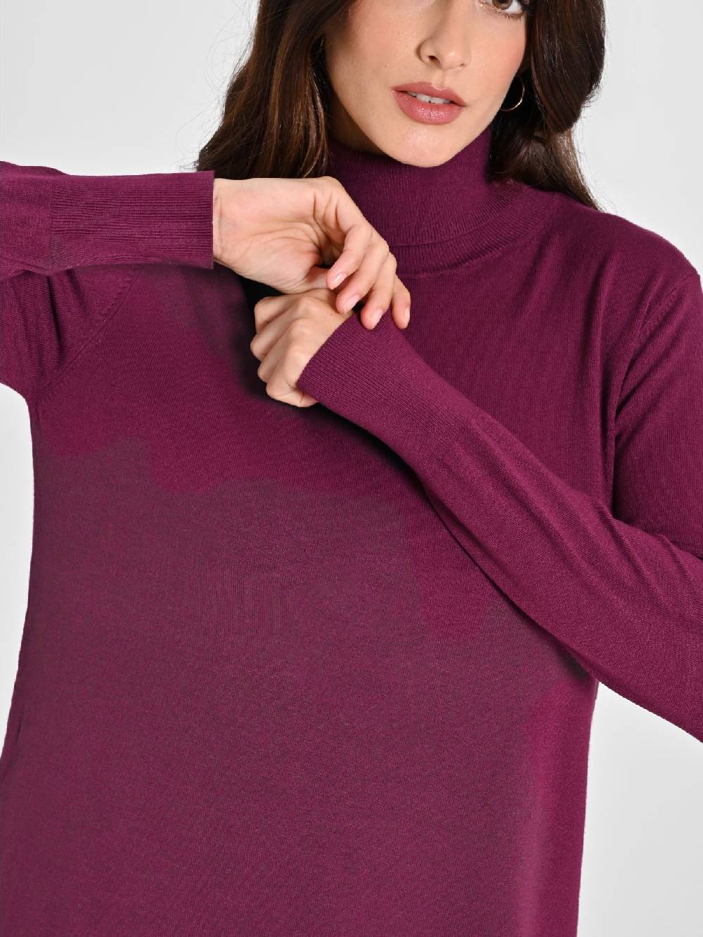 Rinascimento Abito Bordeaux in Maglia Ecotec® Donna Italia