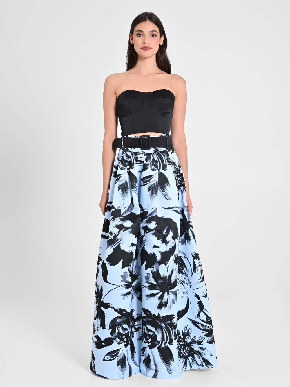 Rinascimento Maxi Gonna in Duchesse stampa Floreale Offerte