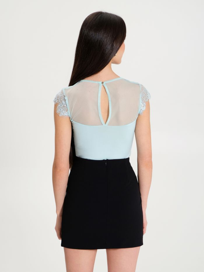Rinascimento Top Body in Pizzo Saldi Di Fabbrica