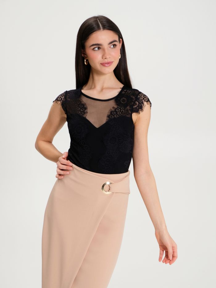 Rinascimento Top Body in Pizzo Negozio