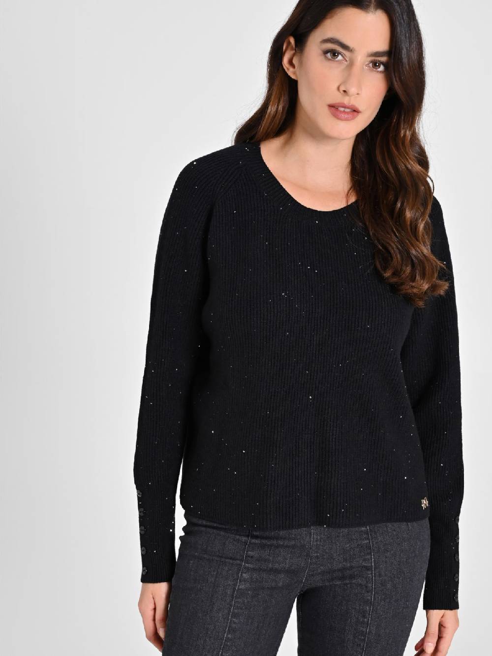 Rinascimento Maglione Nero Paillettes Offerta speciale
