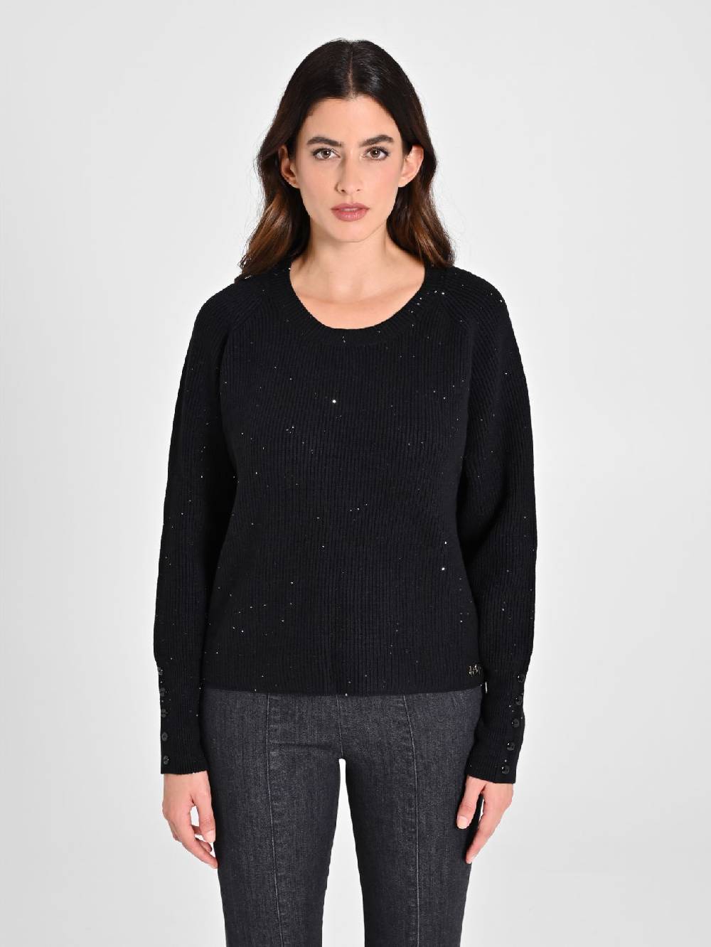 Rinascimento Maglione Nero Paillettes Offerta speciale