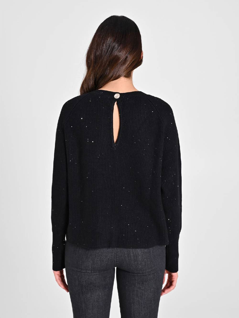 Rinascimento Maglione Nero Paillettes Offerta speciale