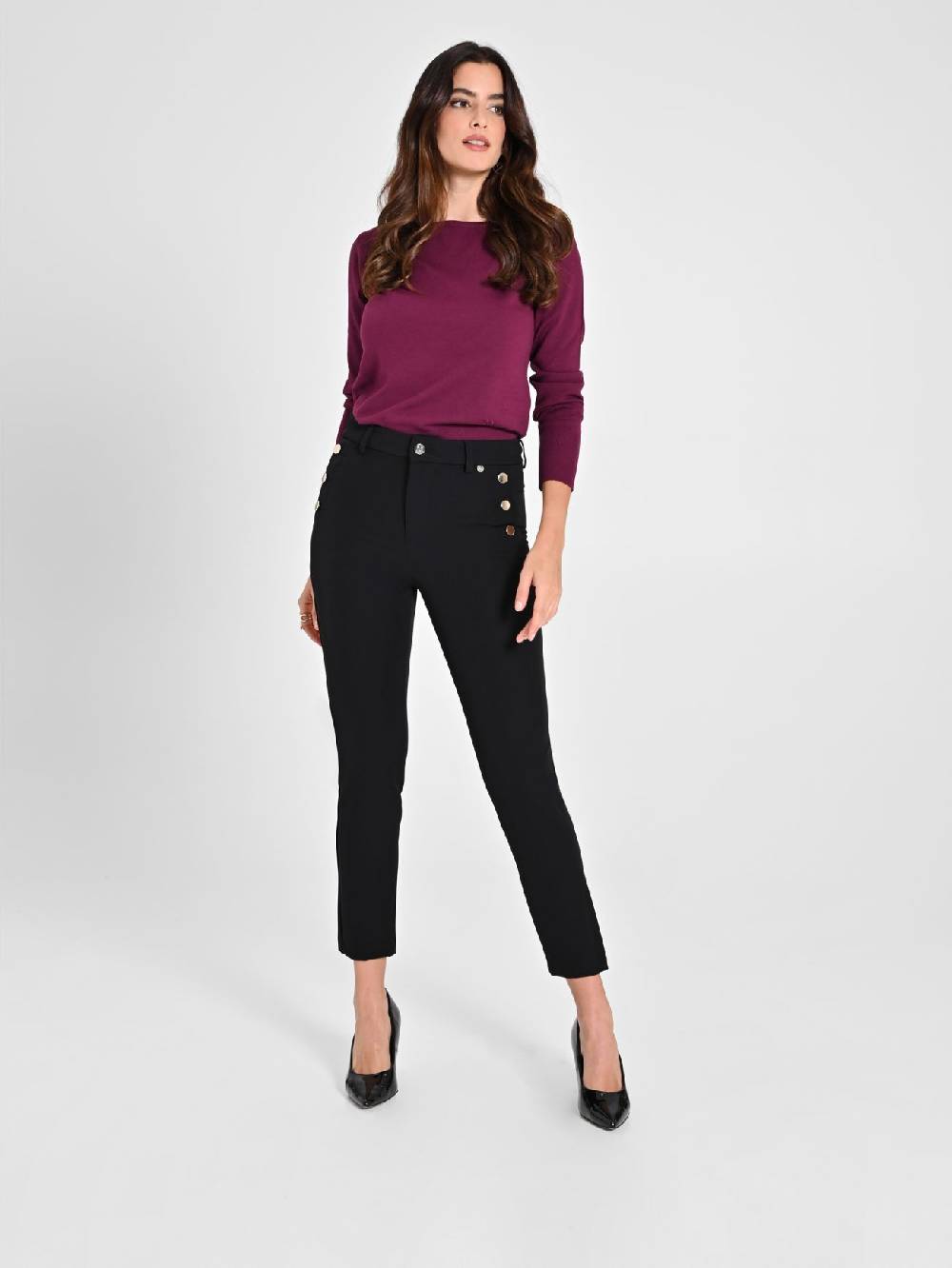 Rinascimento Pantaloni Skinny Neri