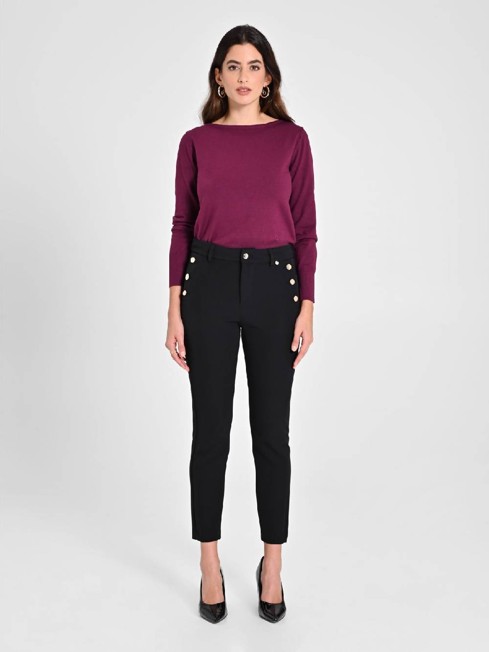 Rinascimento Pantaloni Skinny Neri Shopping online