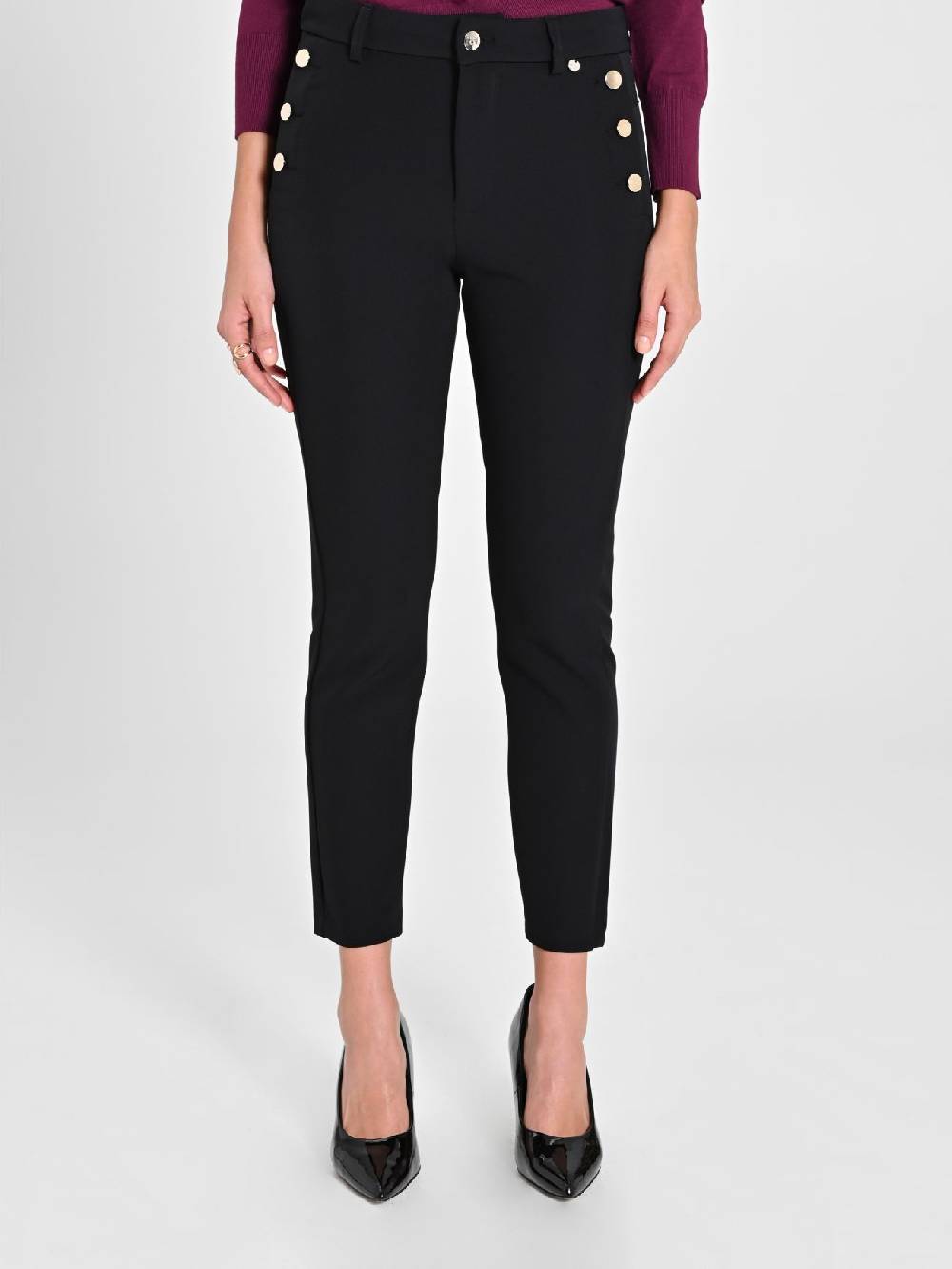 Rinascimento Pantaloni Skinny Neri Shopping online