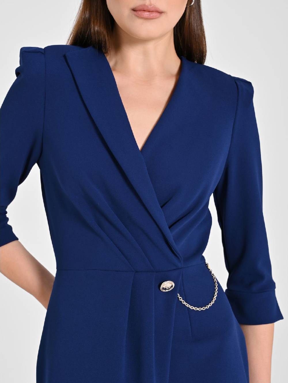 Rinascimento Abito Wrap Blu Offerta San Valentino