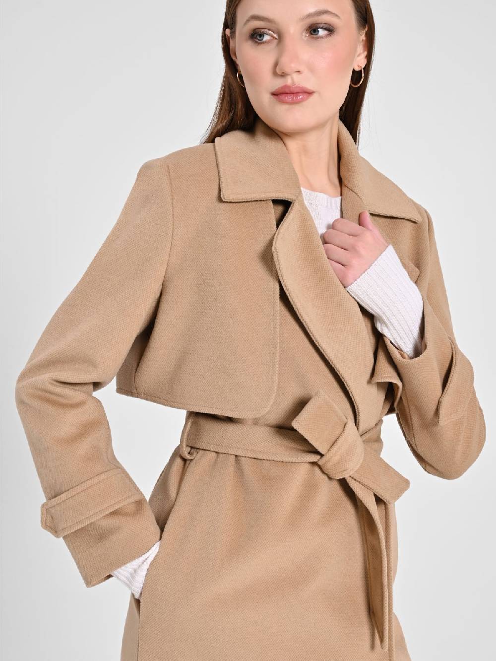 Rinascimento Cappotto Trasformabile Tre-In-Uno color Cammello Bestseller