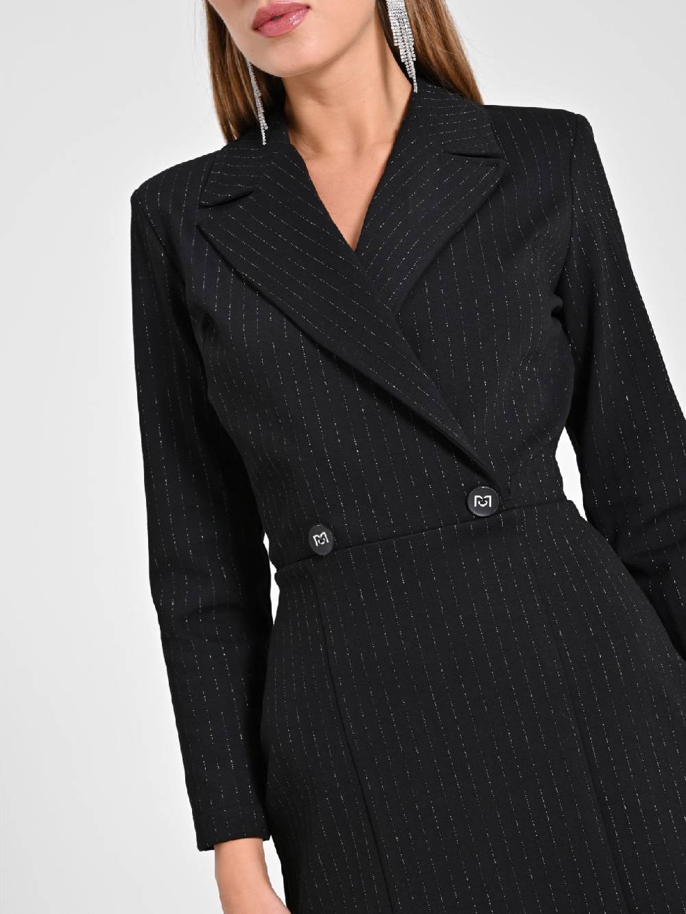 Rinascimento Abito Gessato Lurex Offerte speciali