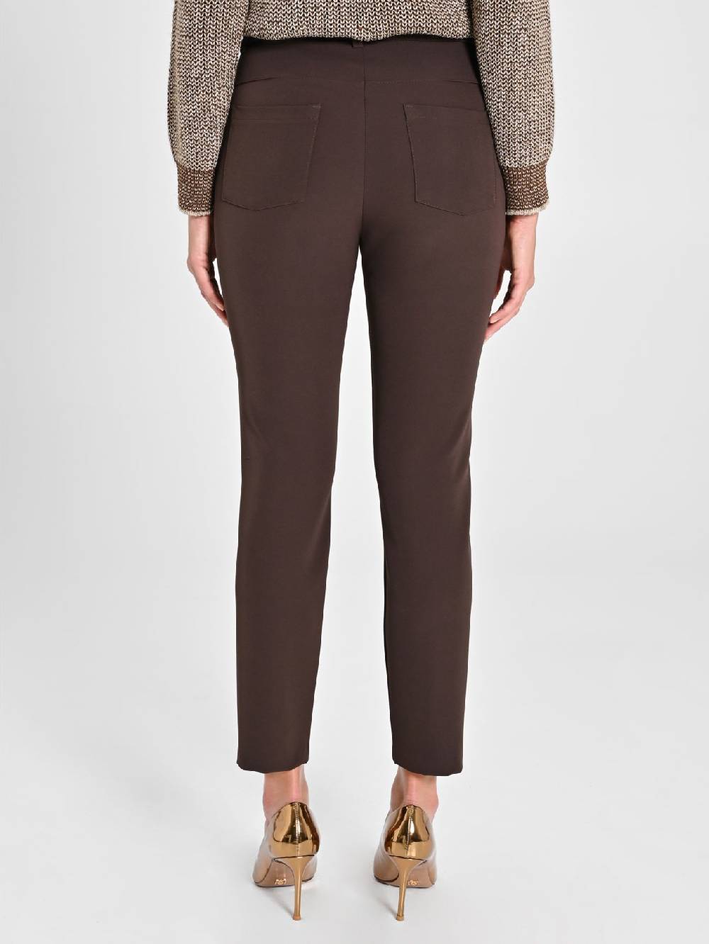 Rinascimento Pantaloni Skinny Marroni Ritorno libero