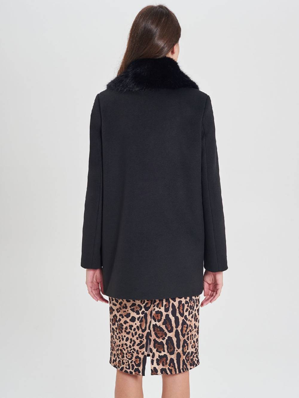 Rinascimento Cappotto Nero Doppiopetto Only for today