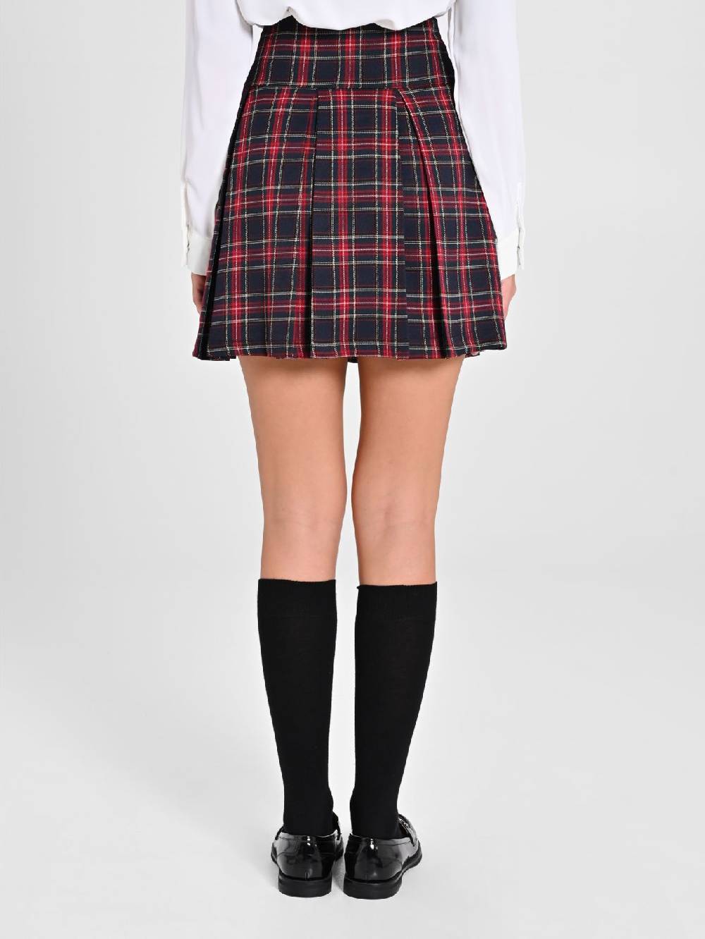 Rinascimento Minigonna in Tartan Blu Discount Store per i nuovi prodotti