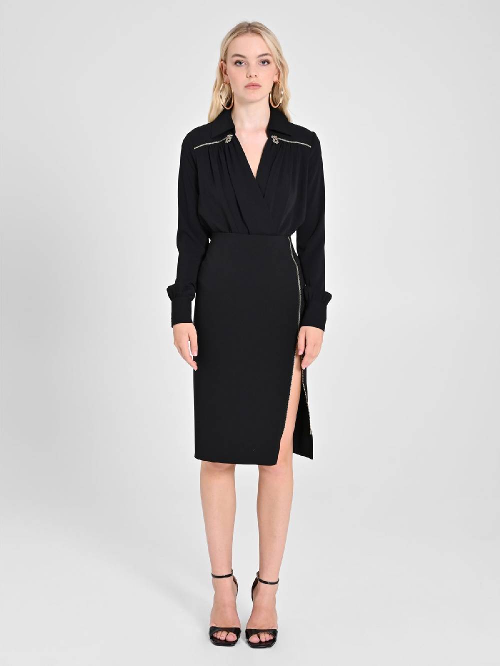 Rinascimento Blusa Body Nera 50% di sconto con spedizione gratuita