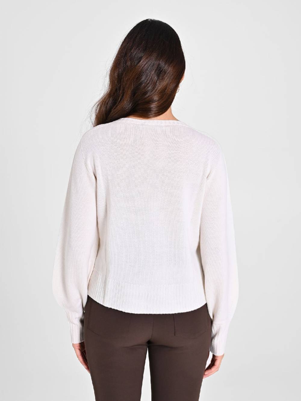 Rinascimento Maglioncino Lana Merino Extrafine Bianco Limitato a 3 giorni