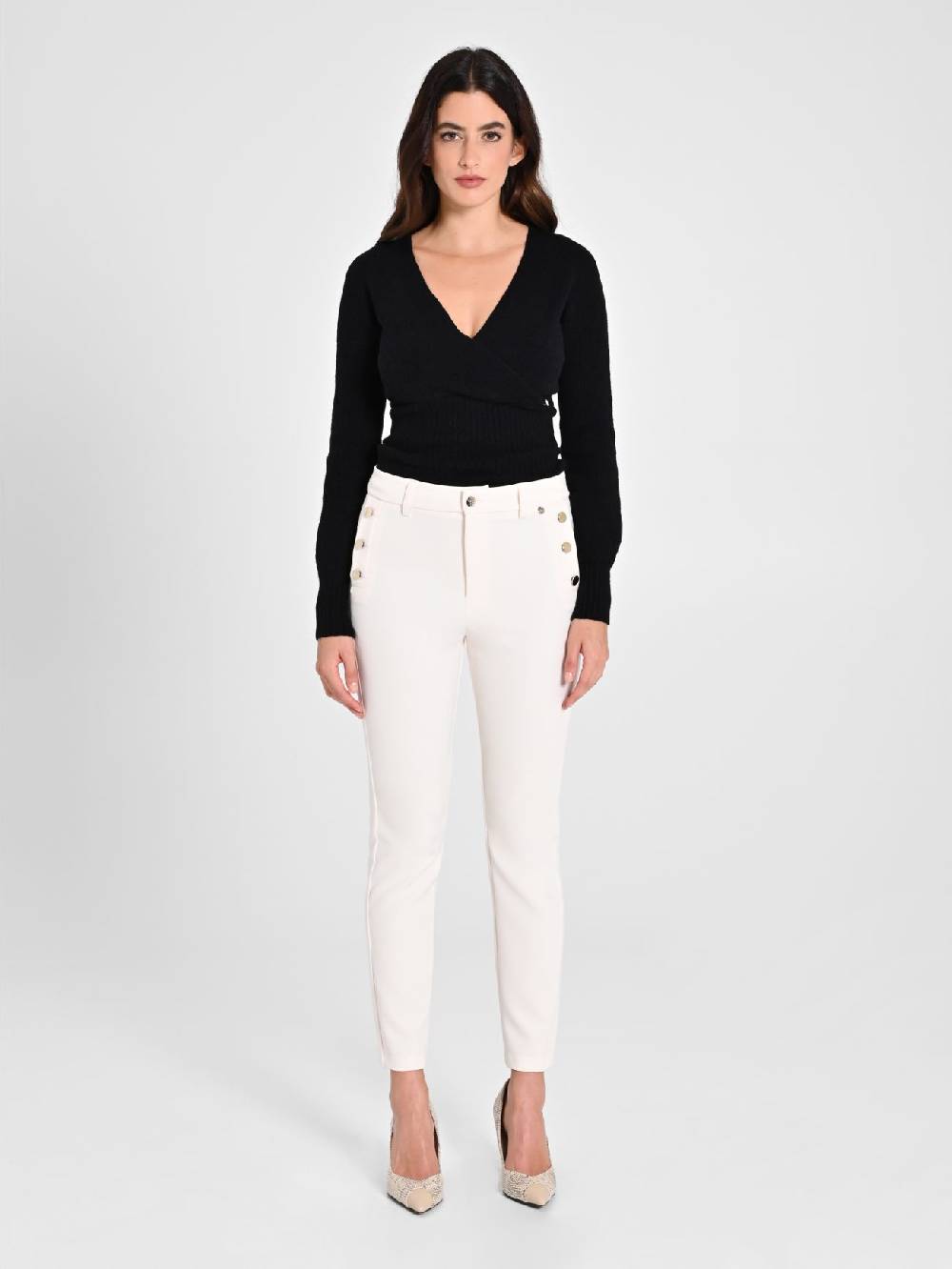 Rinascimento Pantaloni Skinny Bianchi Esporta salva