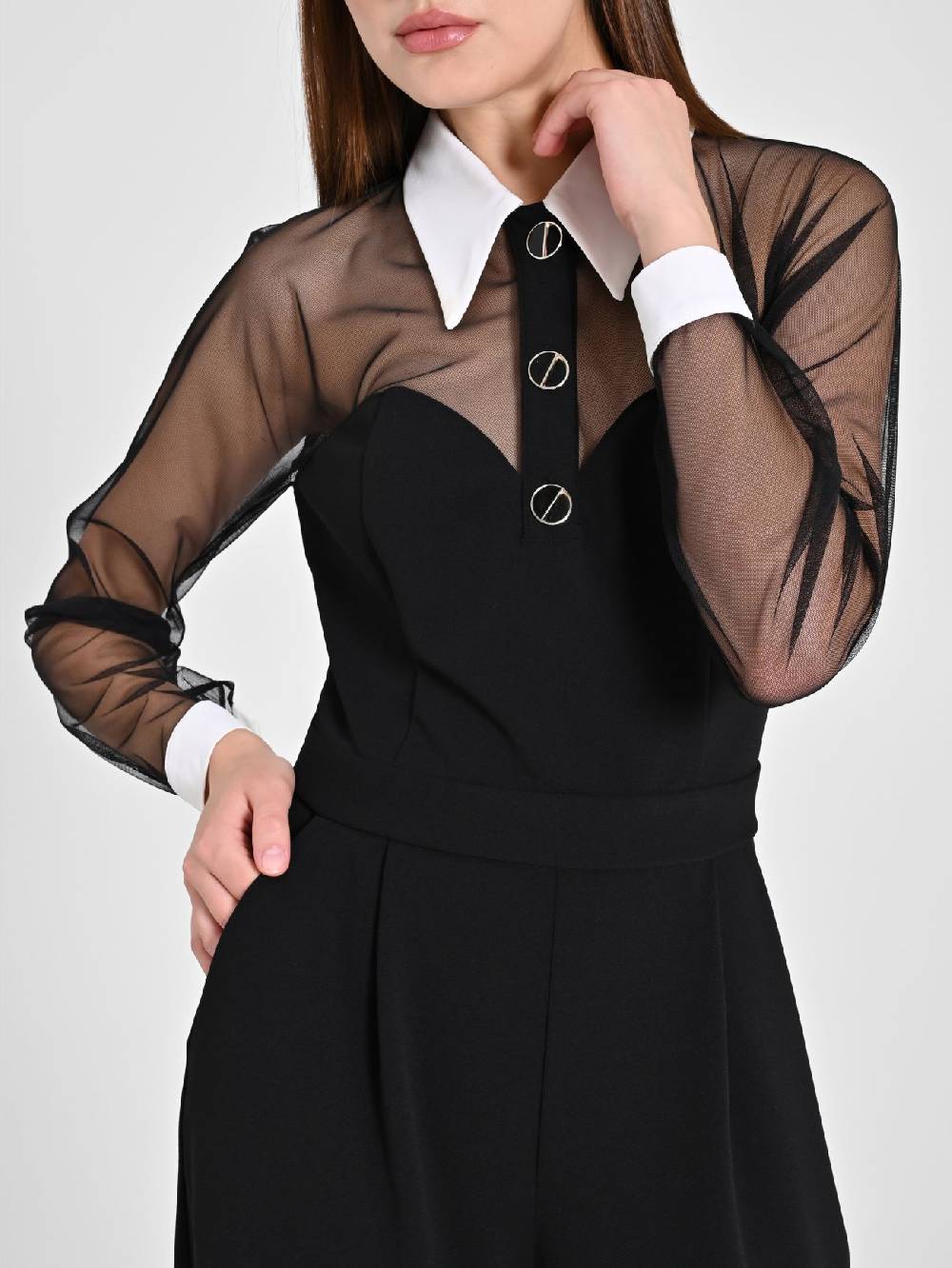 Rinascimento Tuta con Colletto & Tulle Pezzi Unici