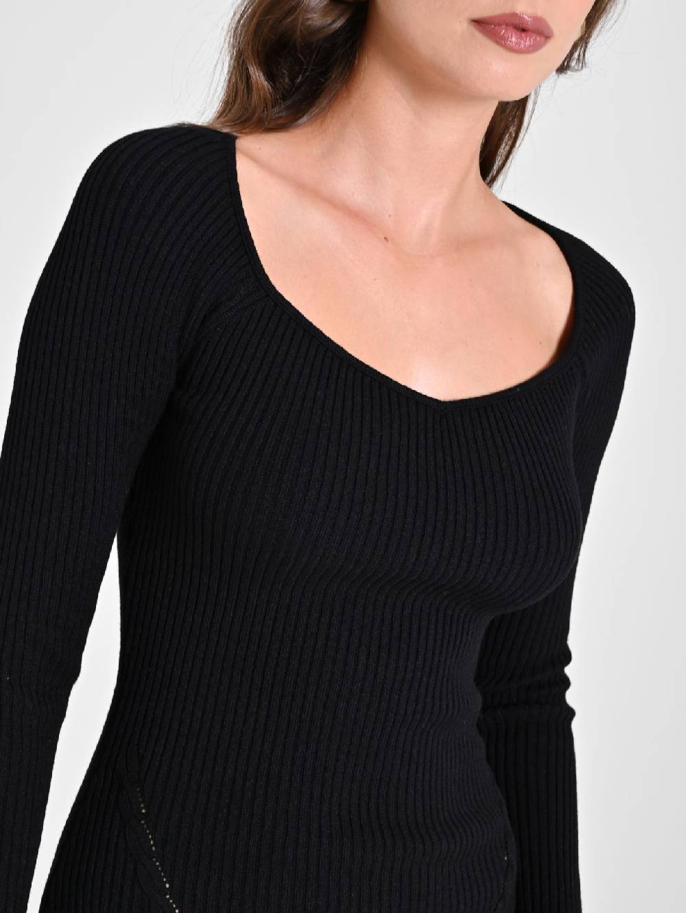 Rinascimento Tubino Nero in Maglia Soddisfazione Garantita