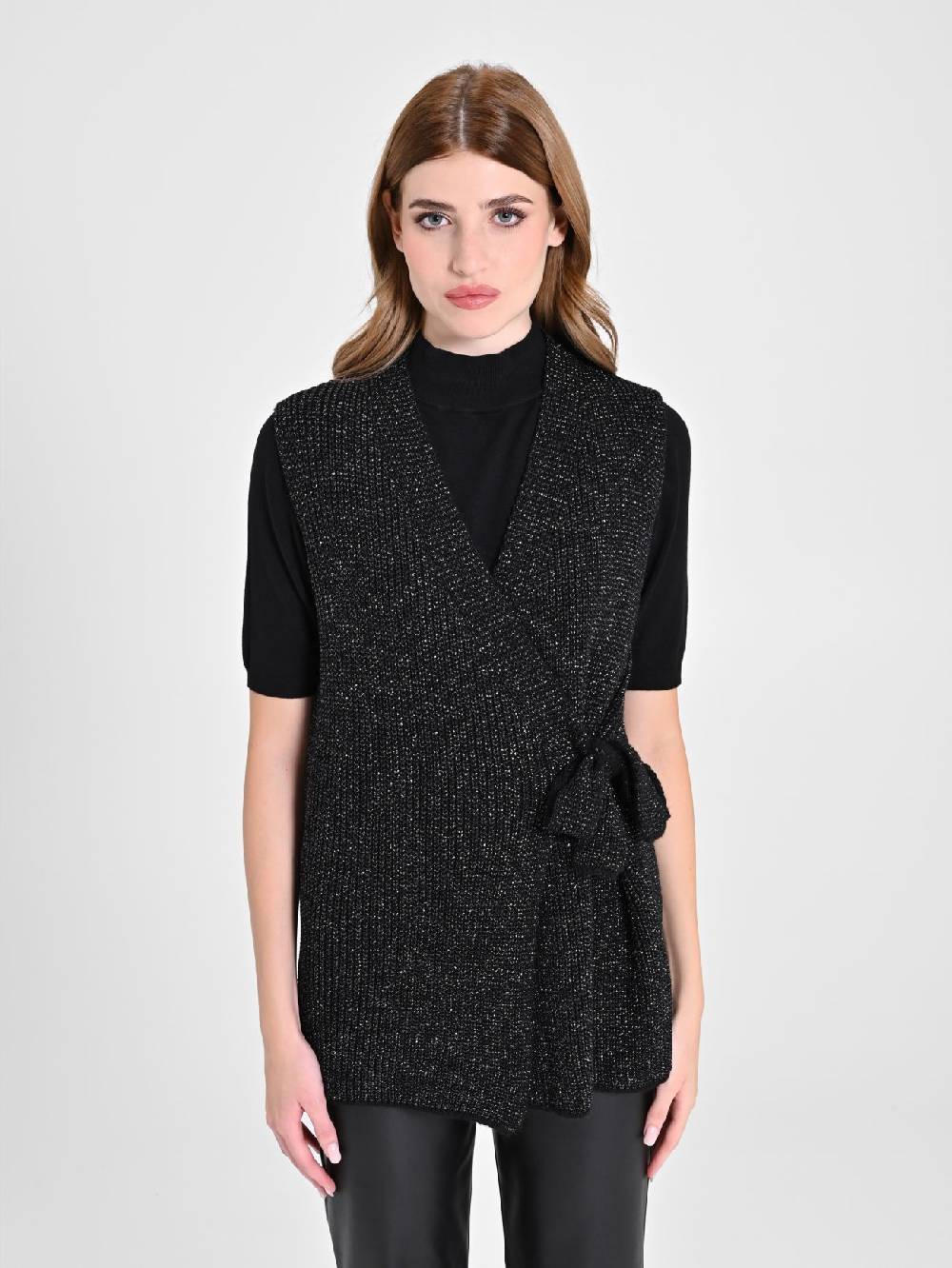 Rinascimento Gilet Fiocco Lurex Qualità Garantita