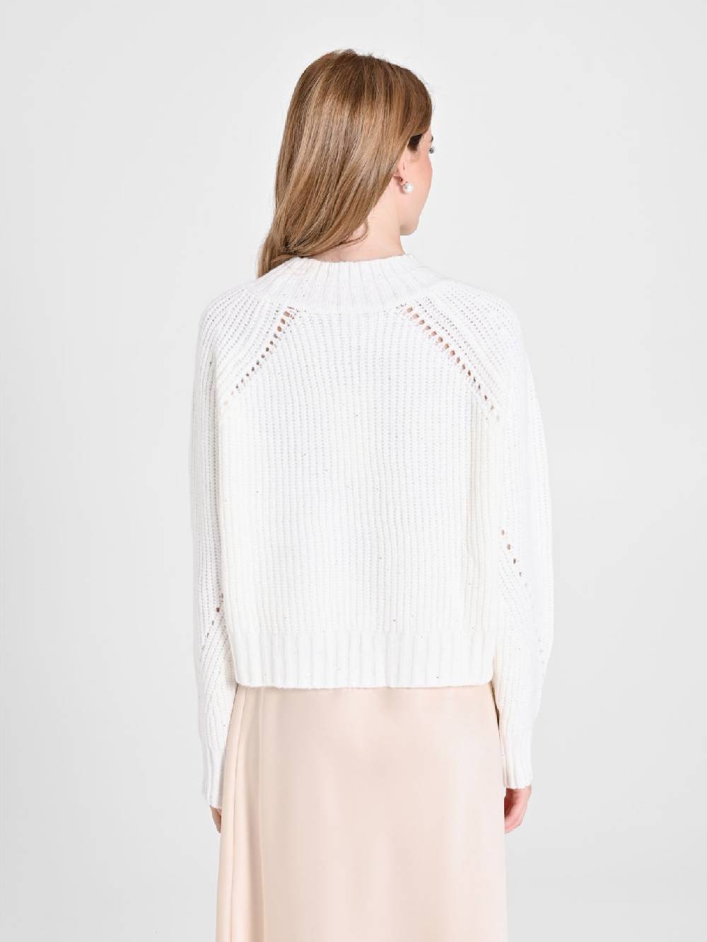 Rinascimento Maglia Bianca treccia Paillettes Promozione Limitata