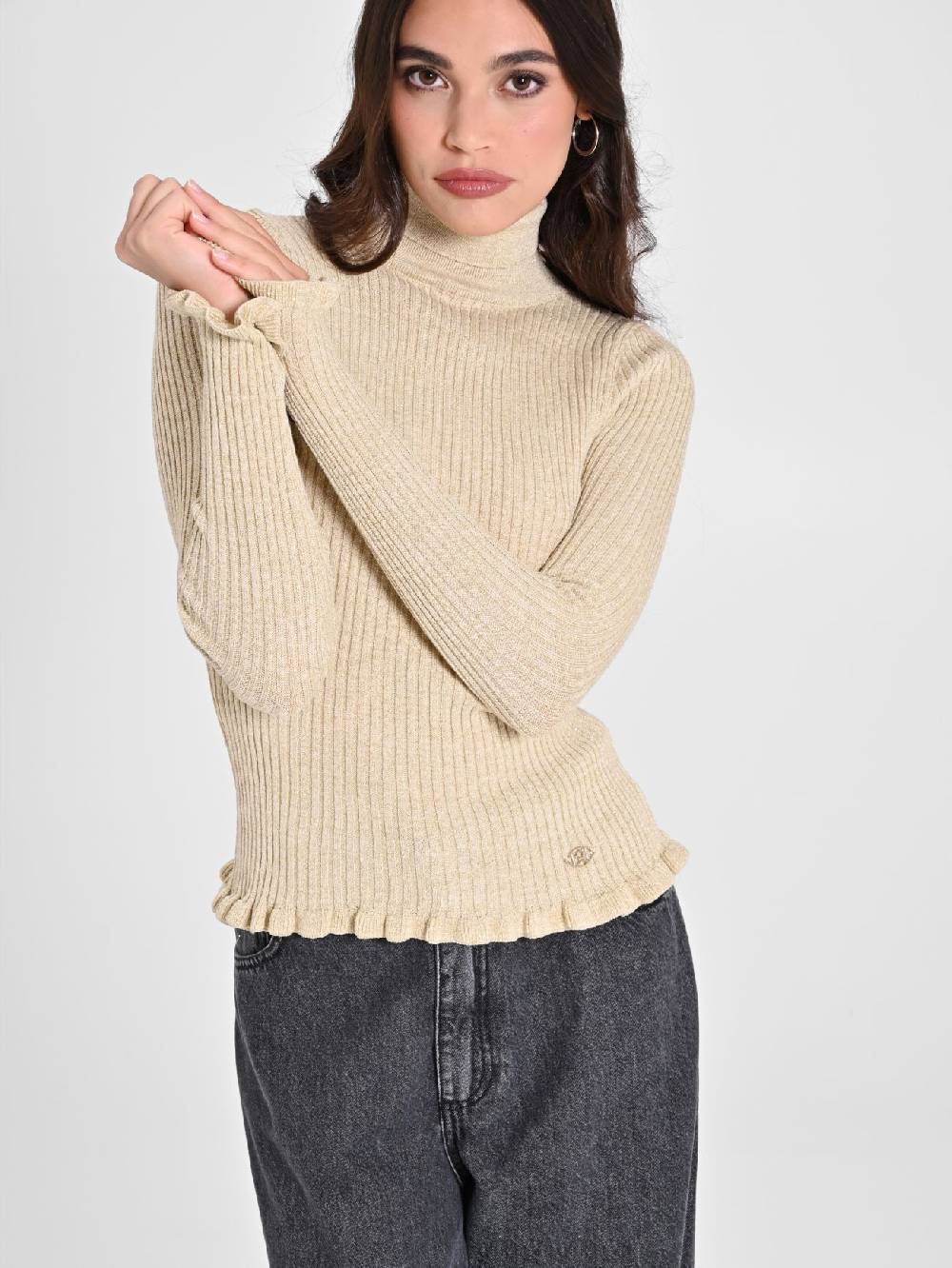 Rinascimento Maglioncino Oro Lurex Presa