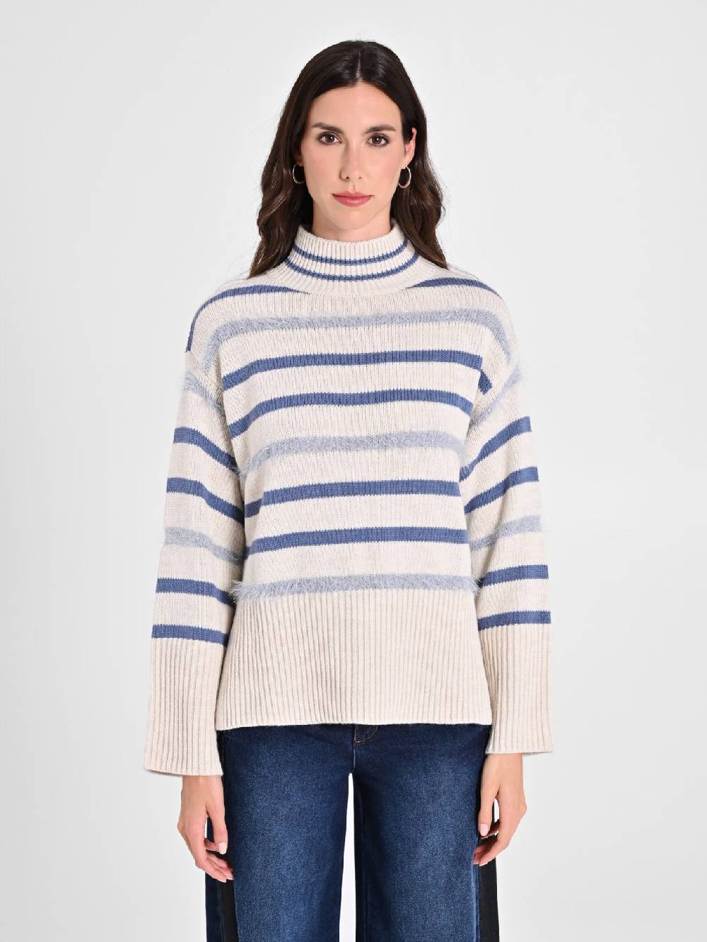 Rinascimento Maglia misto Lana a Righe Saldi