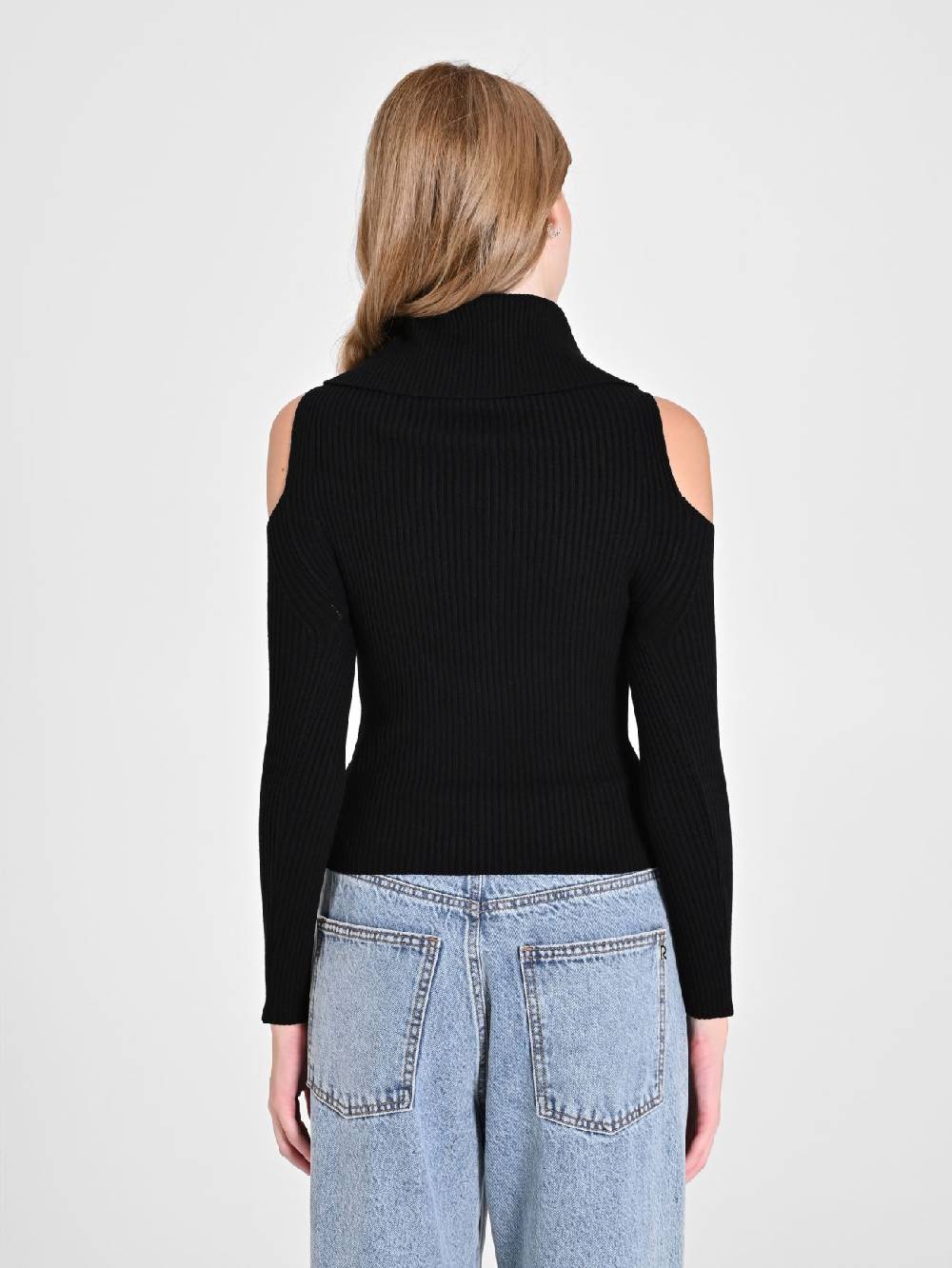 Rinascimento Maglioncino Cut-Out Nero Offerte