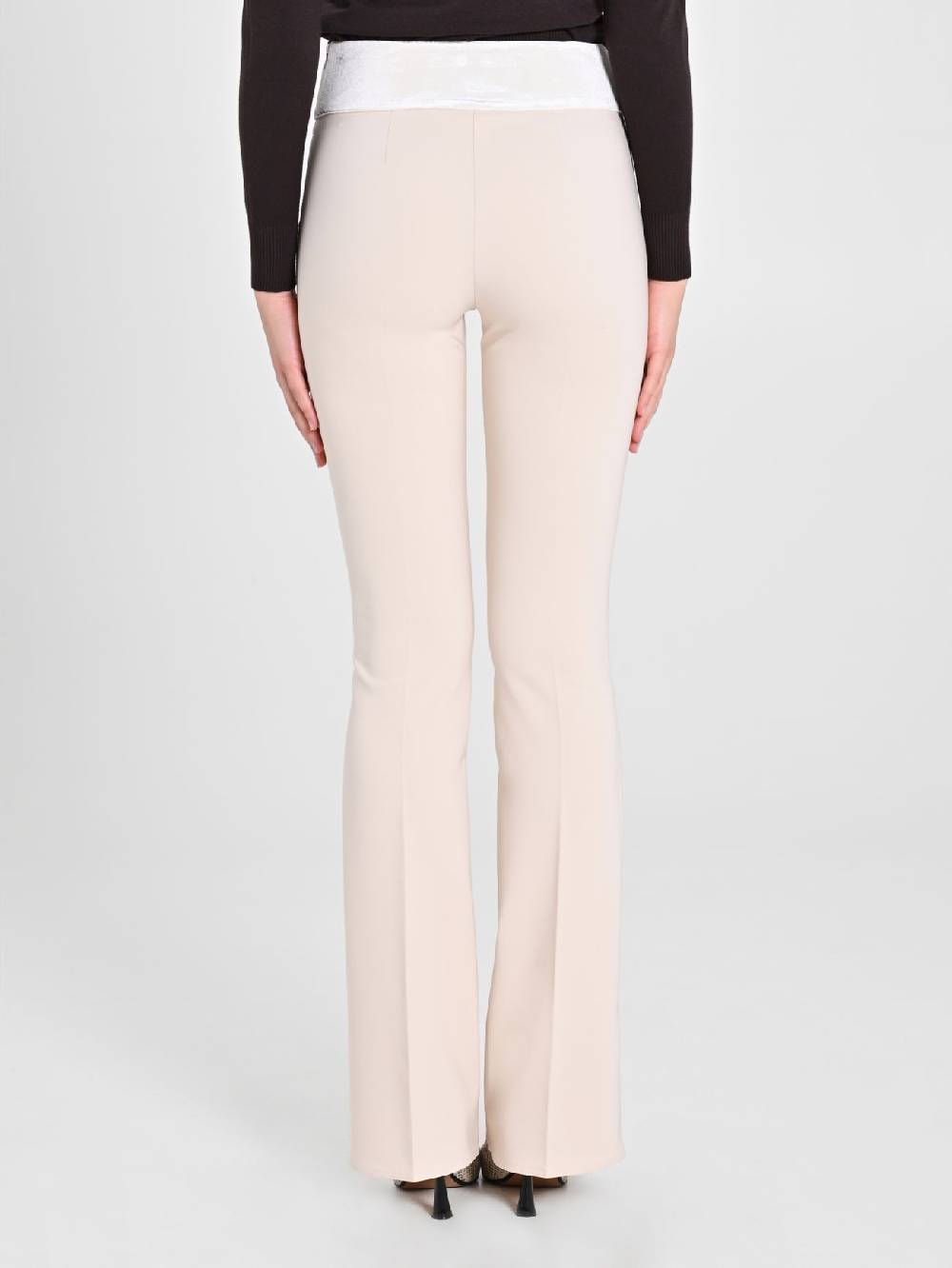 Rinascimento Pantaloni Tuxedo Beige Nuova