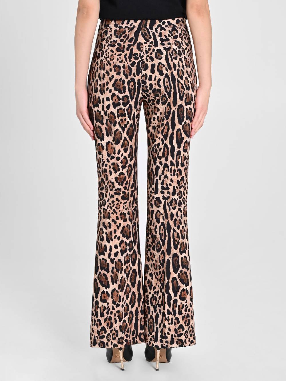 Rinascimento Pantalone Flared Animalier Offerta natalizia