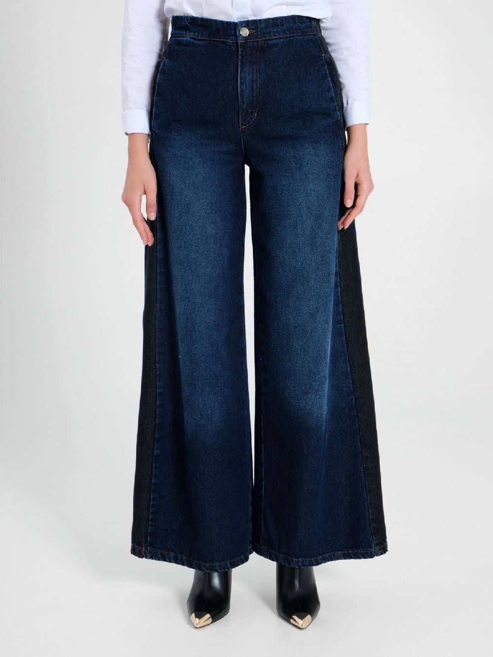 Rinascimento Jeans Palazzo con Banda Latest fashion