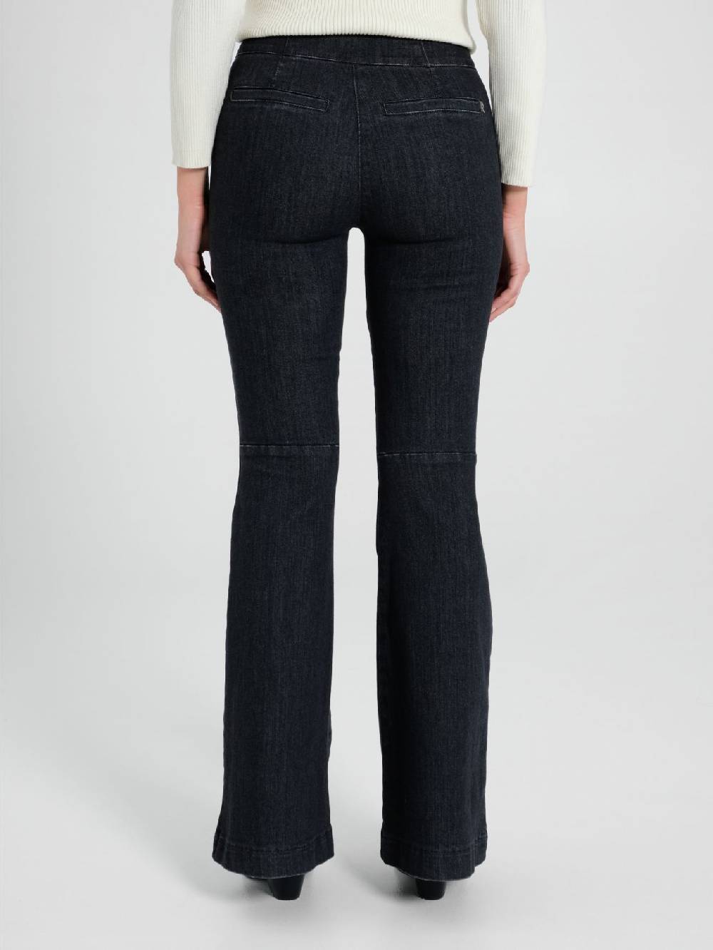 Rinascimento Jeans Neri a Zampa Offerte esclusive