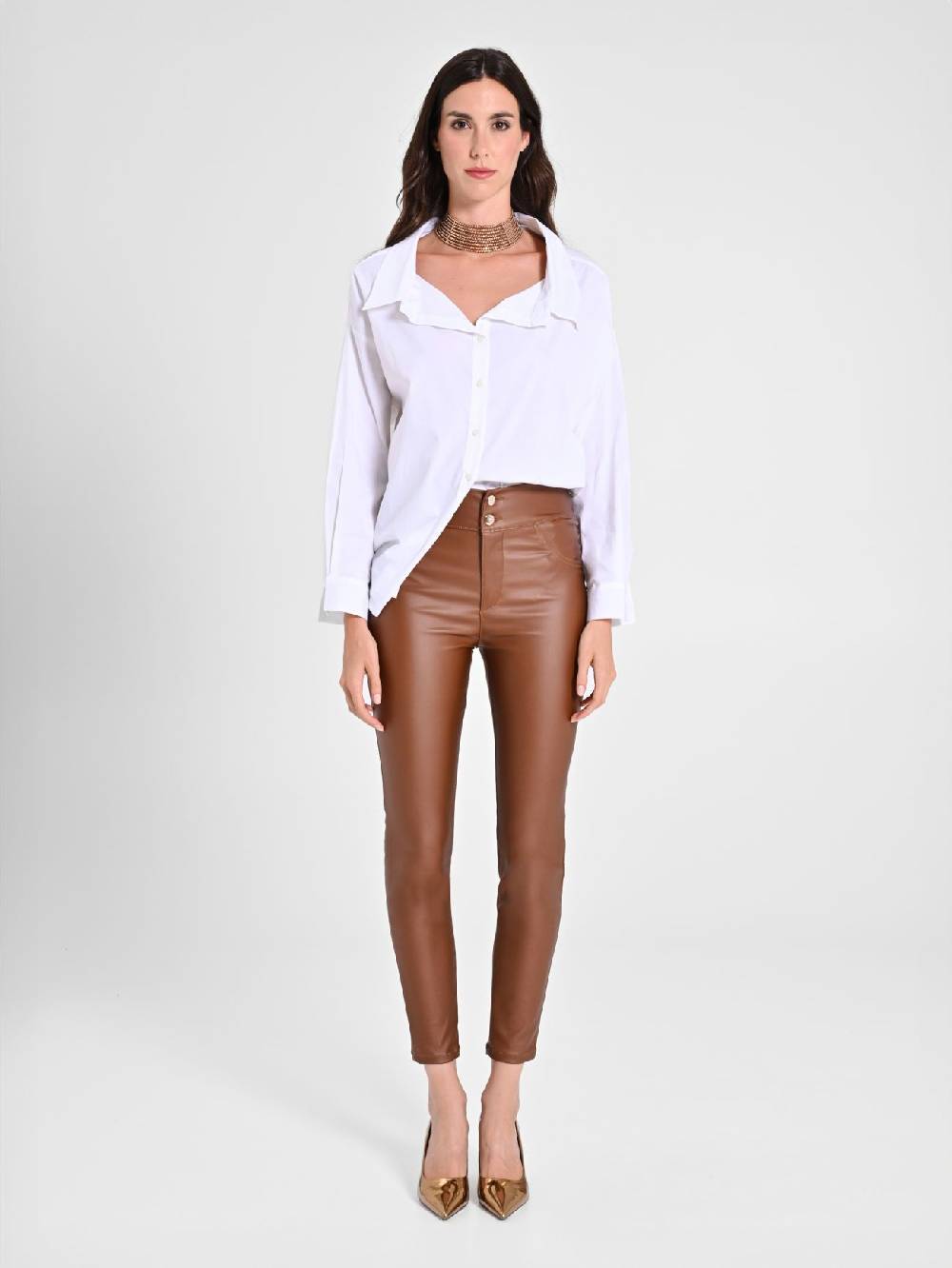 Rinascimento Pantaloni simil pelle Super Saving Price