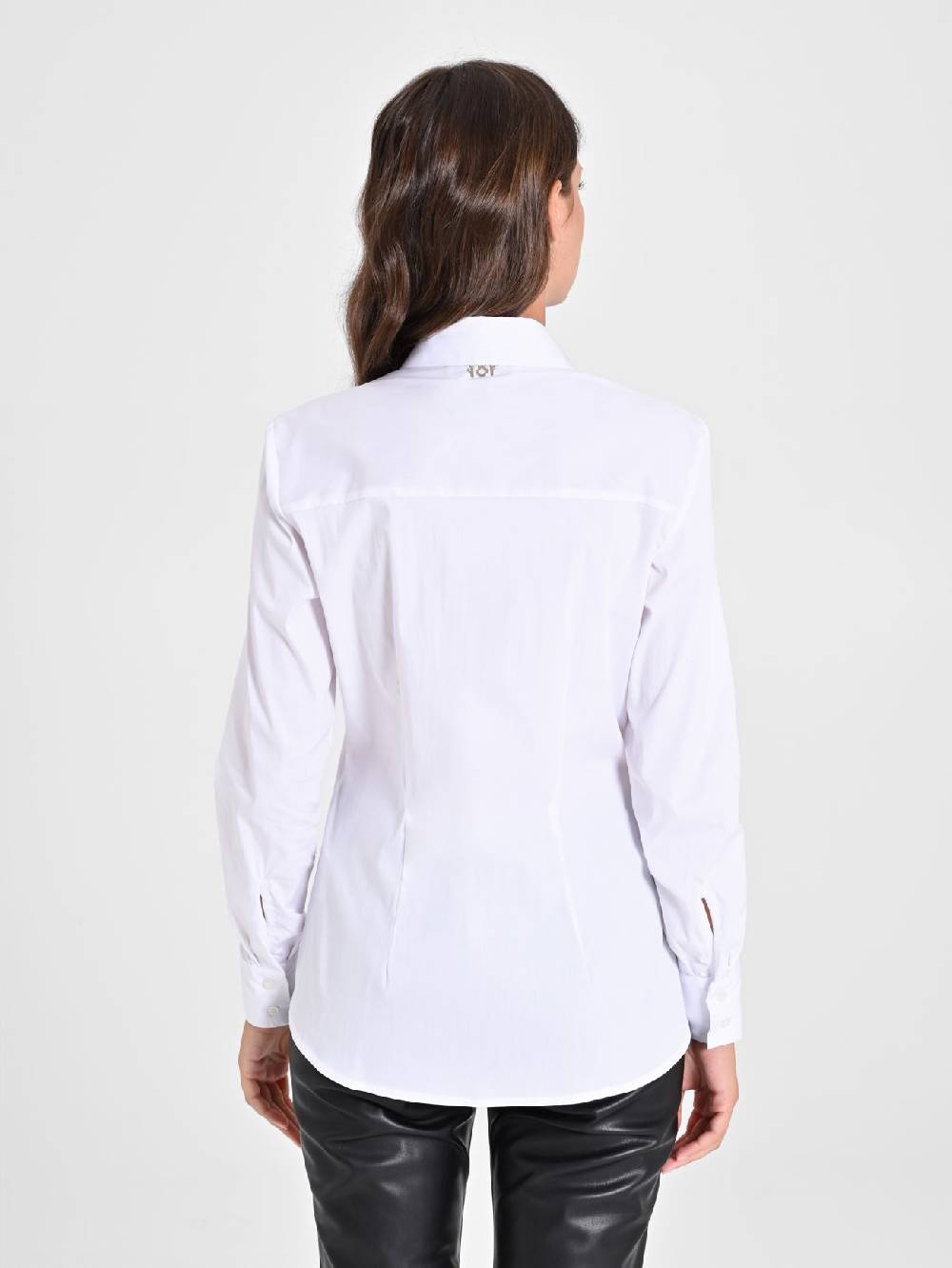 Rinascimento Camicia Bianca in Cotone In Linea