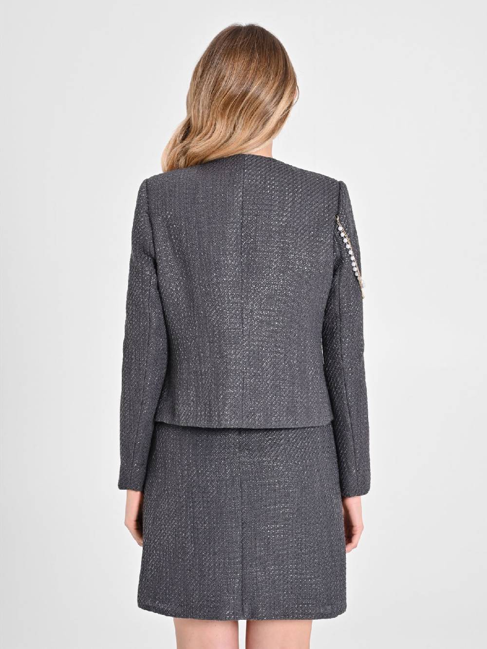 Rinascimento Giacca Corta in Tweed Sconto