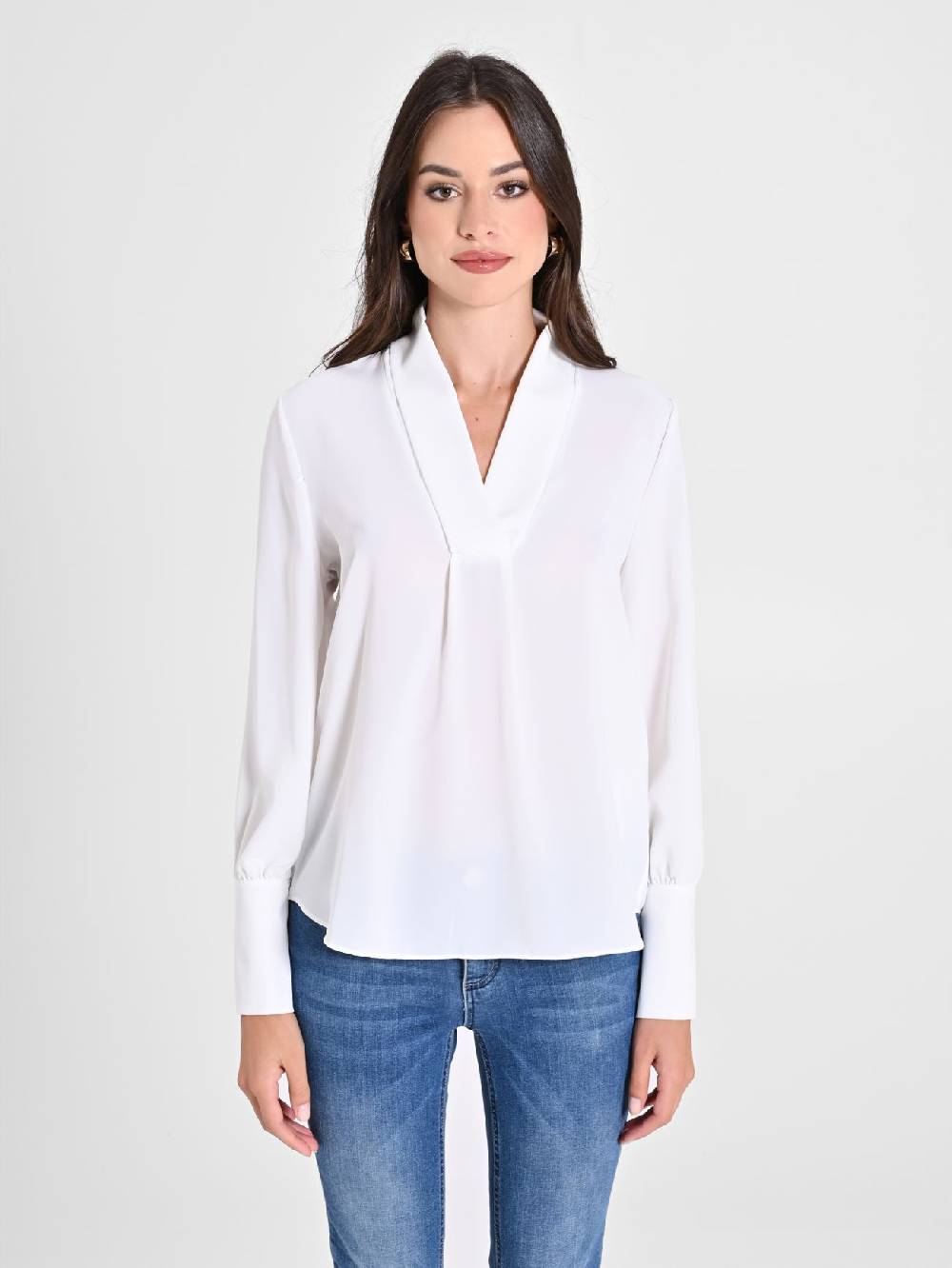 Rinascimento Blusa Bianca maniche Lunghe I Più Venduti