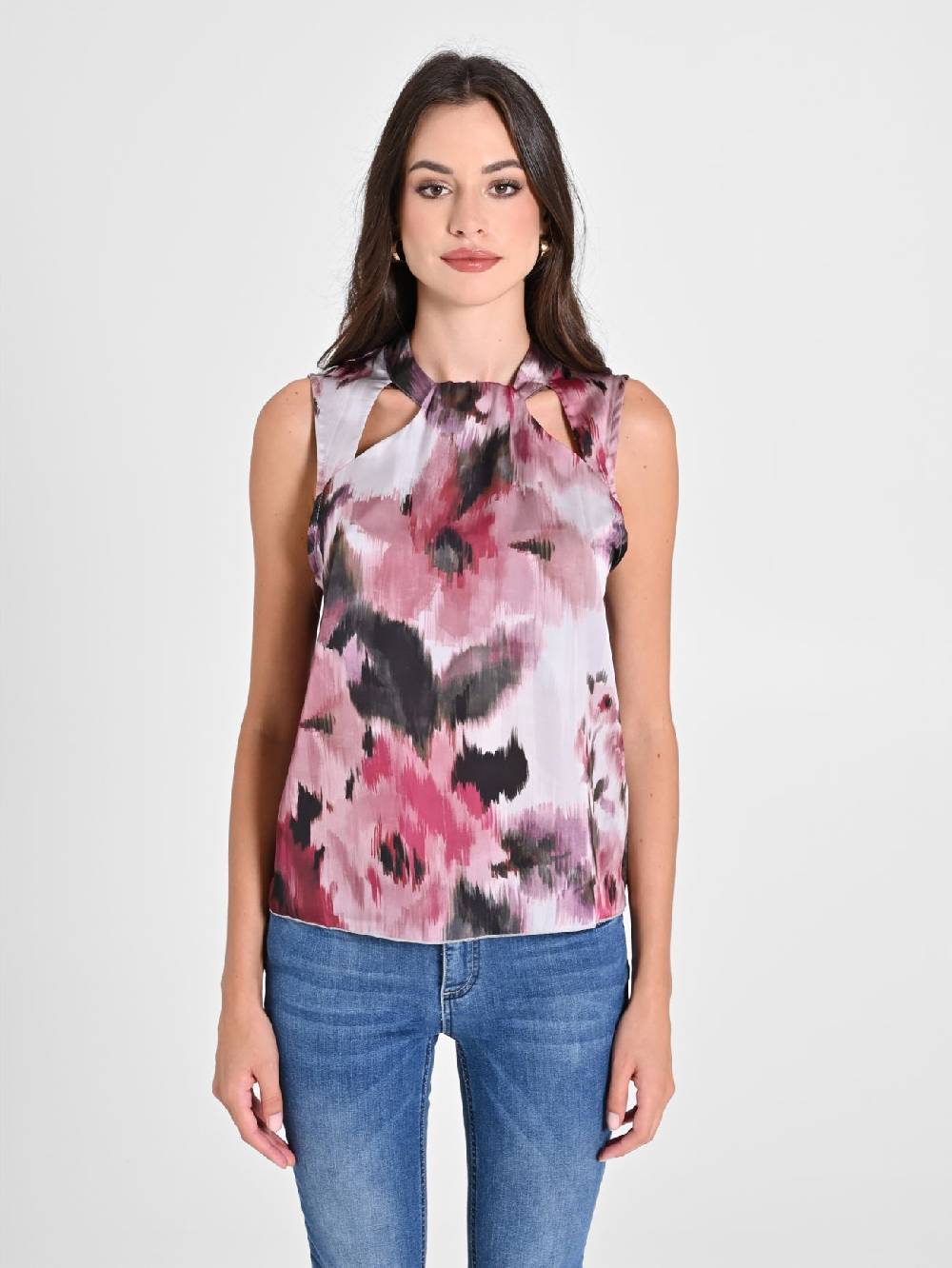 Rinascimento Blusa stampa Fiori Astratti Vendite Flash