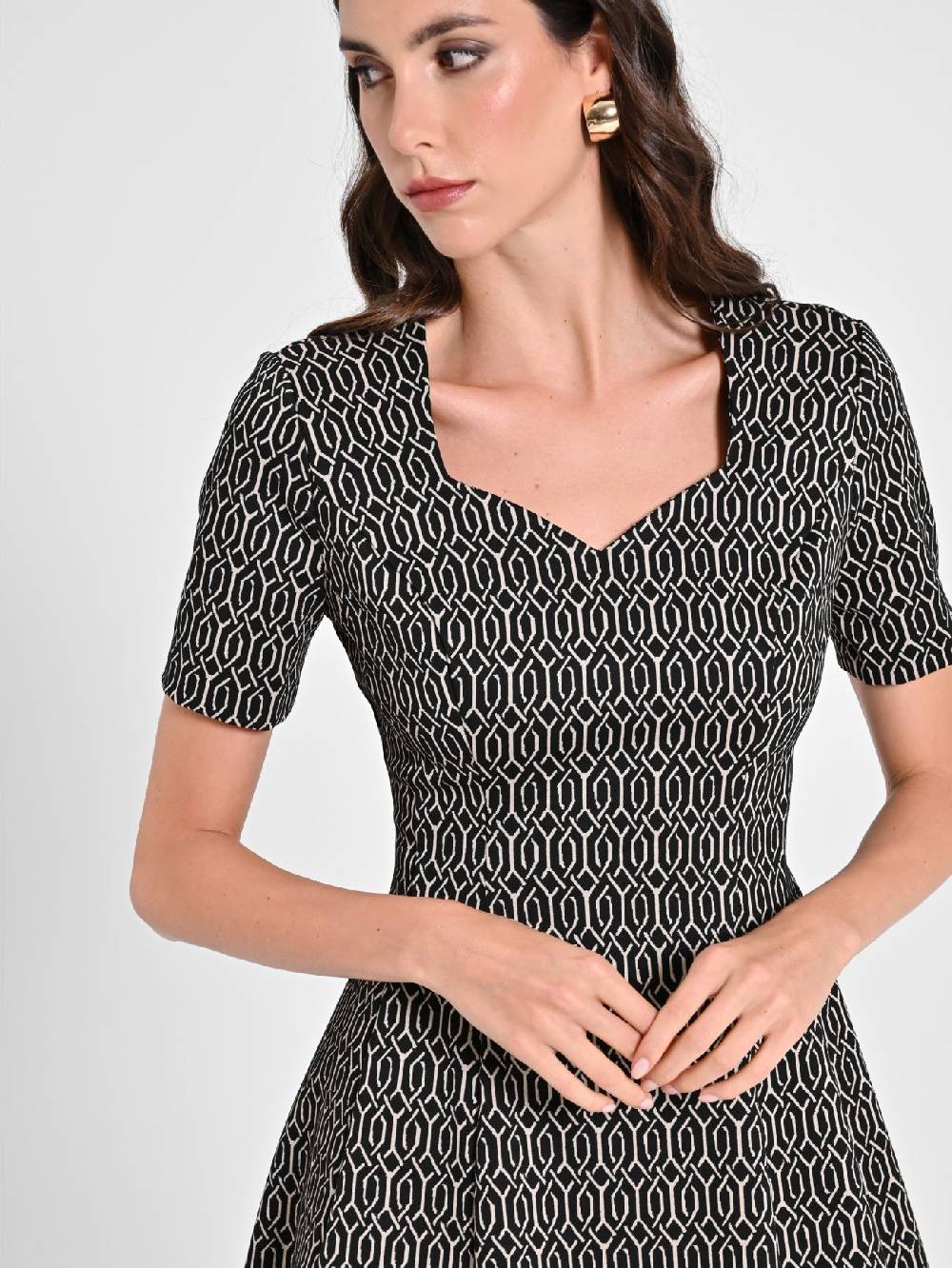 Rinascimento Abito a Ruota Jacquard Negozio