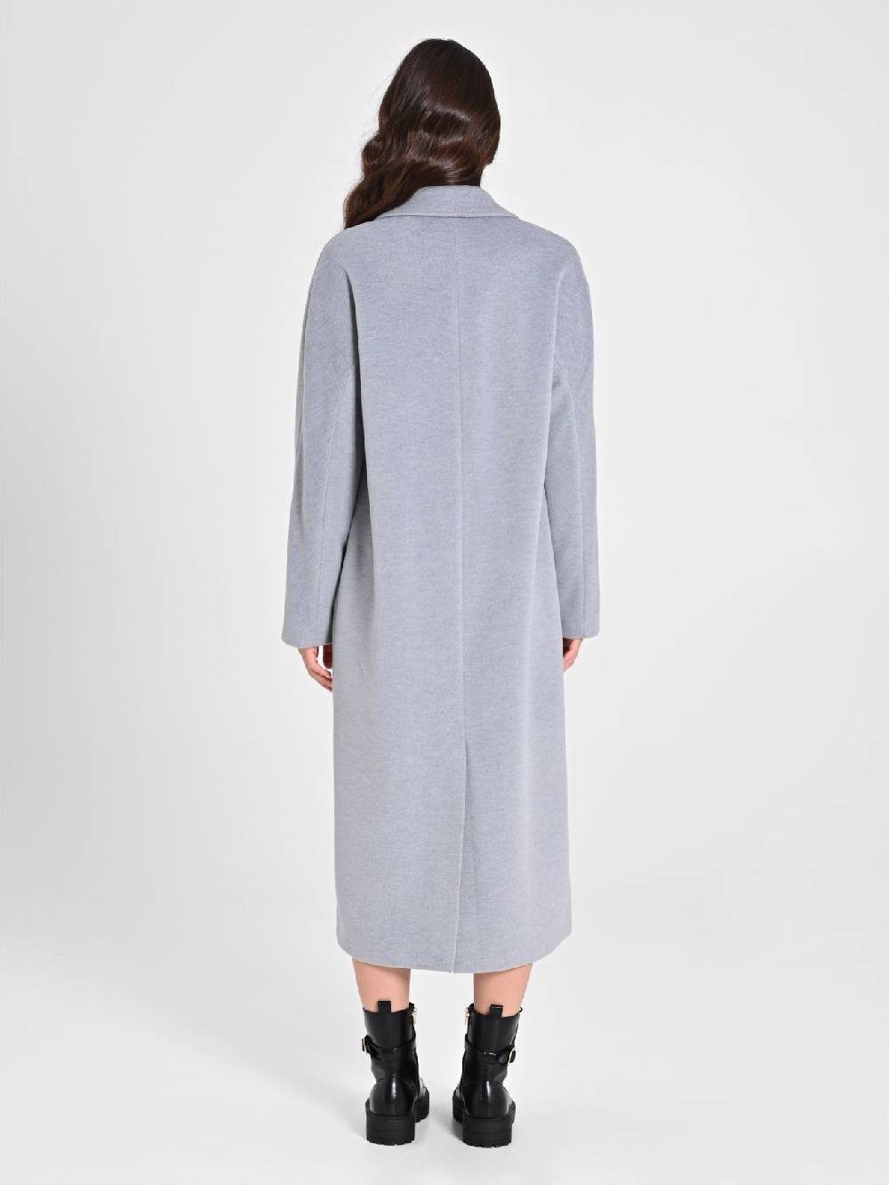 Rinascimento Maxi Cappotto Grigio Moda