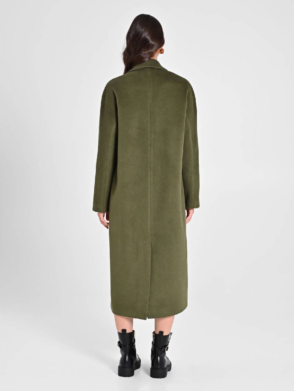 Rinascimento Maxi Cappotto Verde Militare Spedizione gratuita