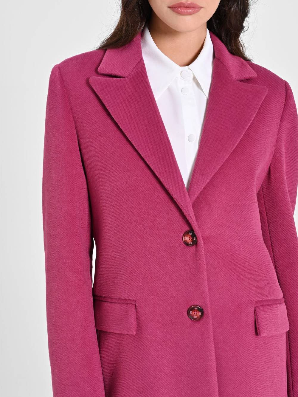 Rinascimento Cappotto Medio Bordeaux Comprare a buon mercato