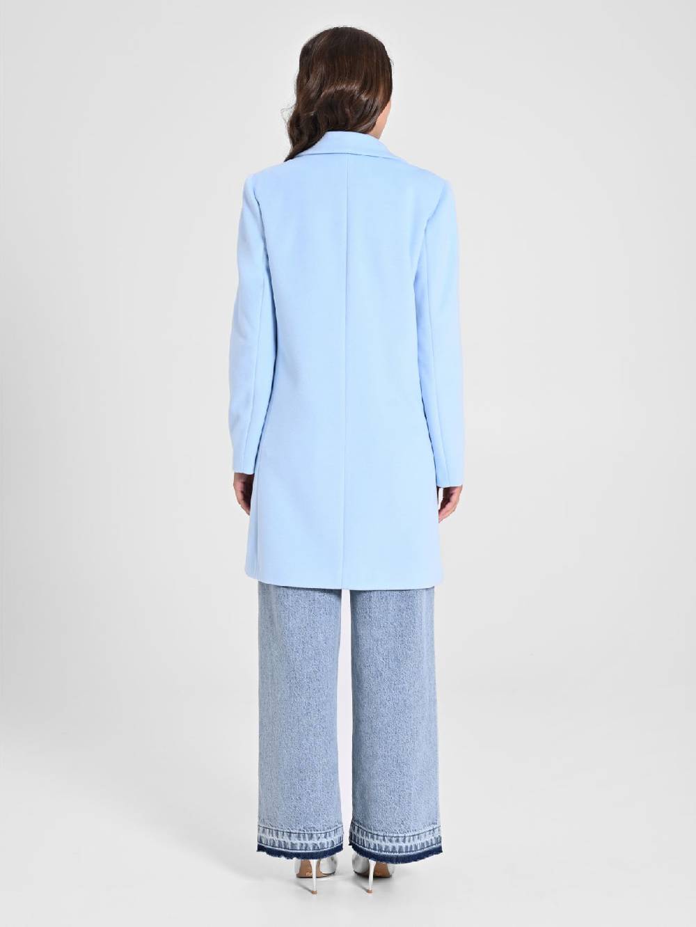 Rinascimento Cappotto Medio Azzurro Grande vendita