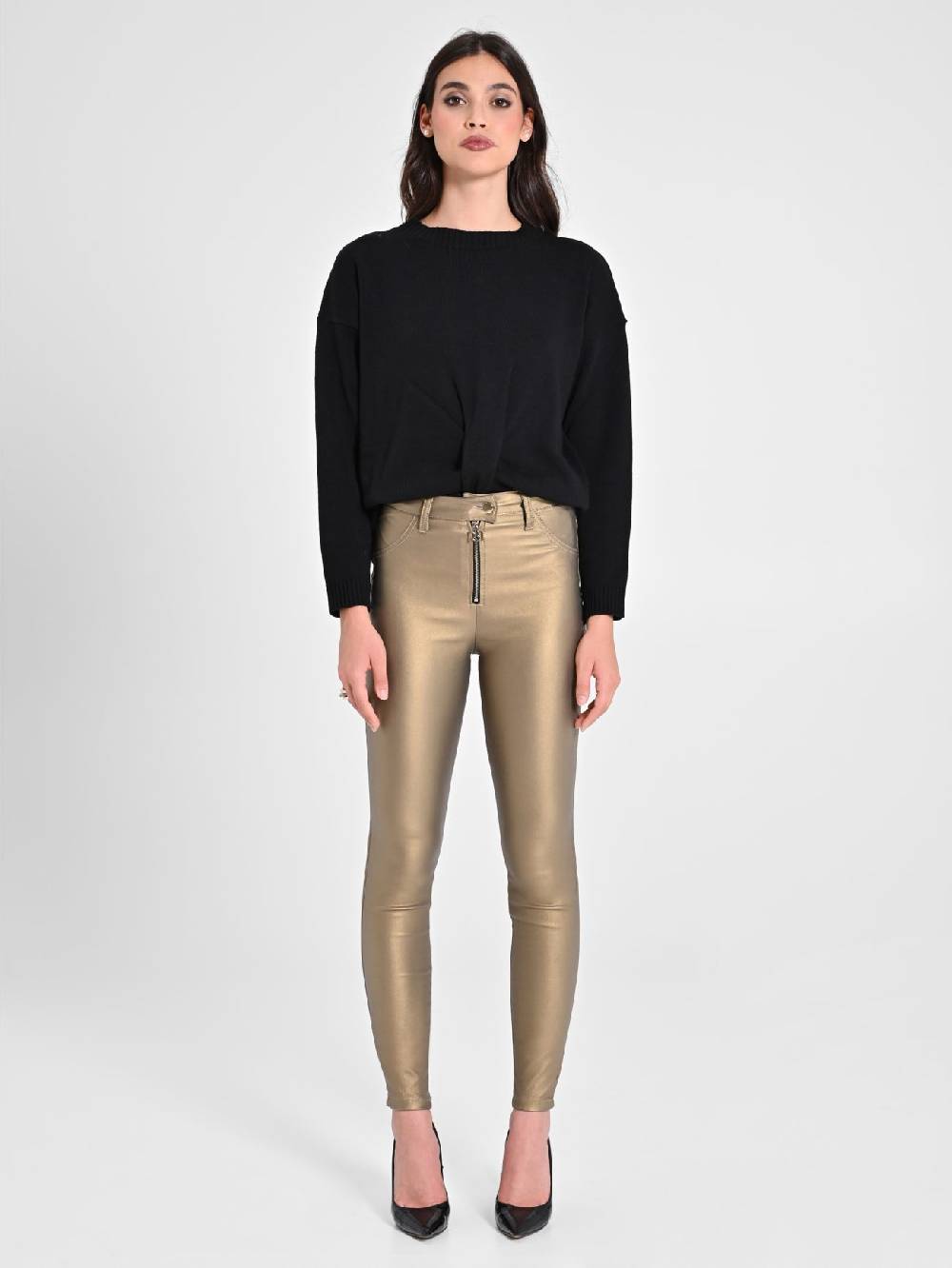 Rinascimento Pantaloni Skinny Gold Cyber Monday