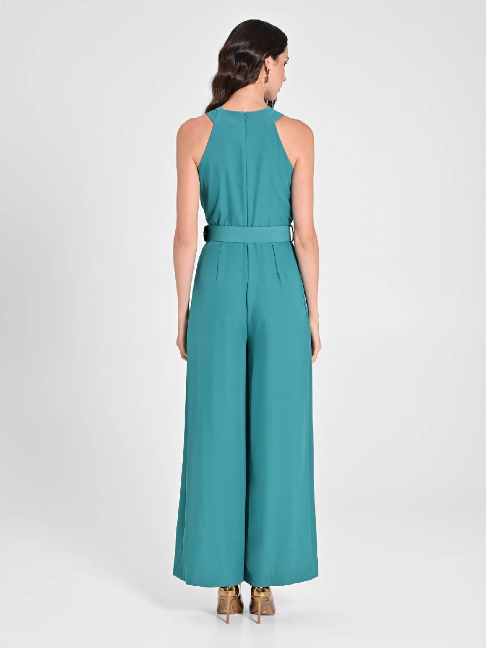 Rinascimento Tuta con Scollo intrecciato Verde Giada Latest fashion