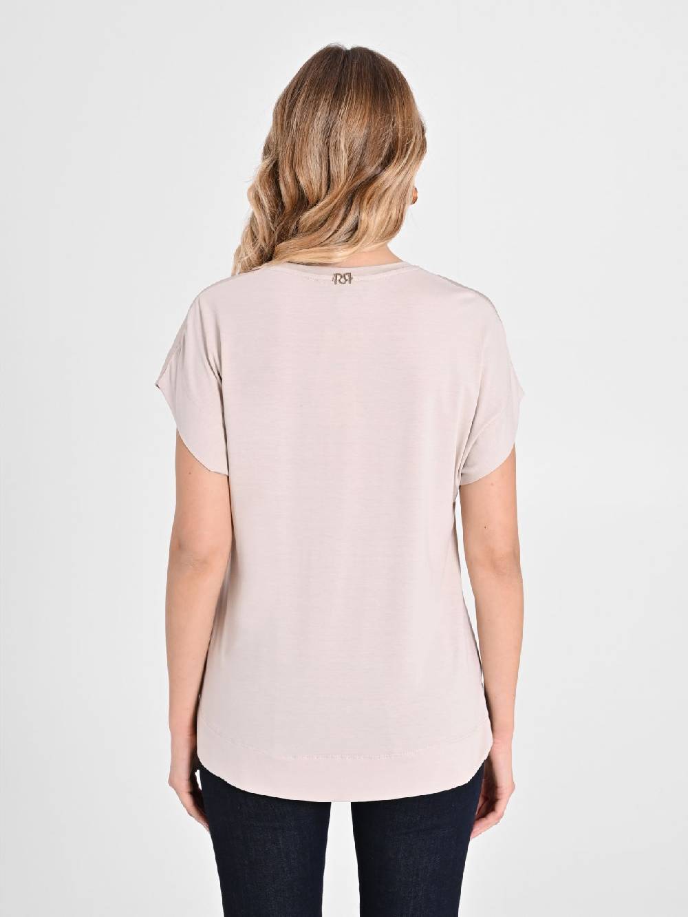 Rinascimento Blusa Envers Satin Beige Online Outlet