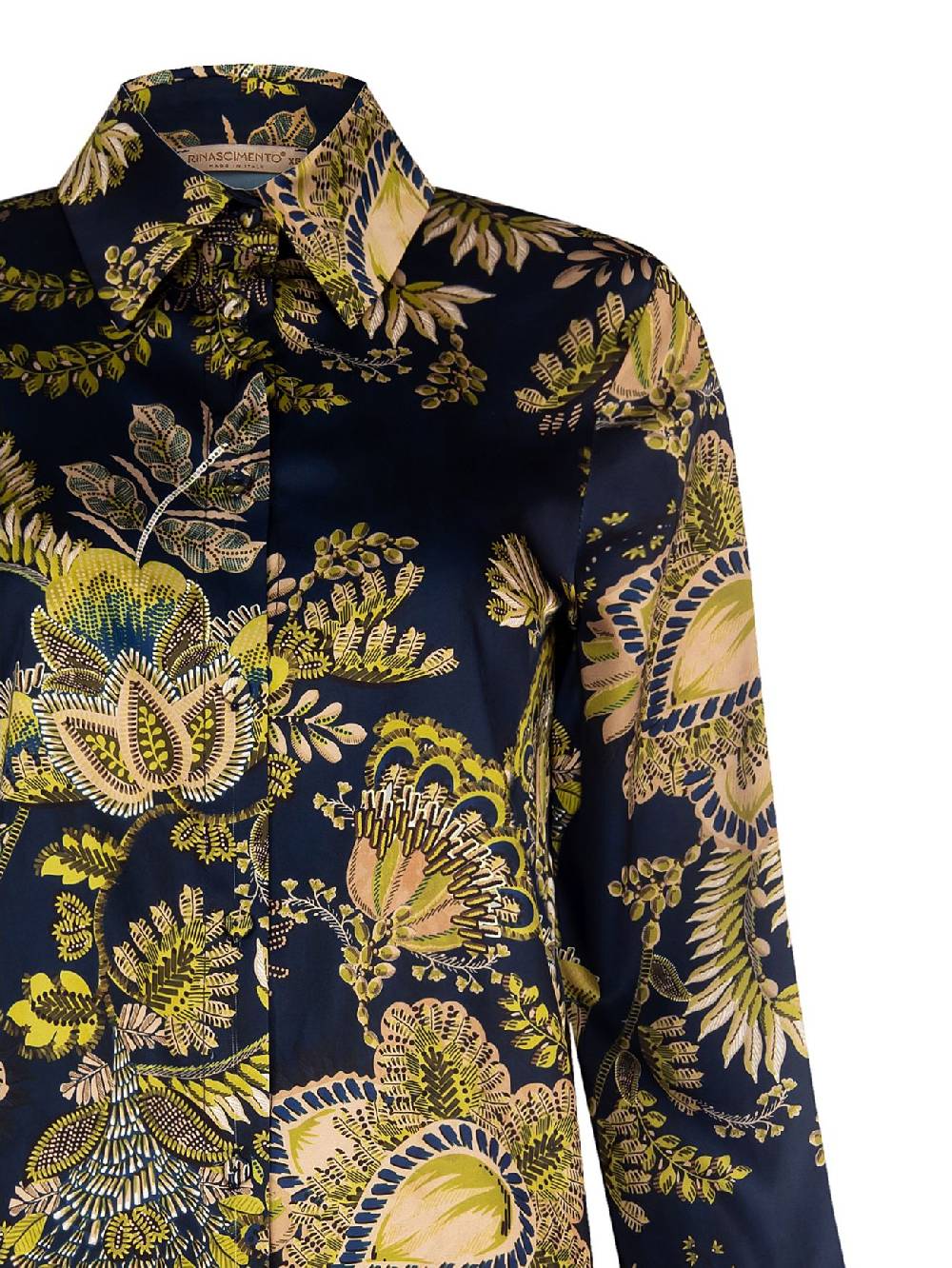 Rinascimento Camicia in Raso stampa Cachemire Bestseller