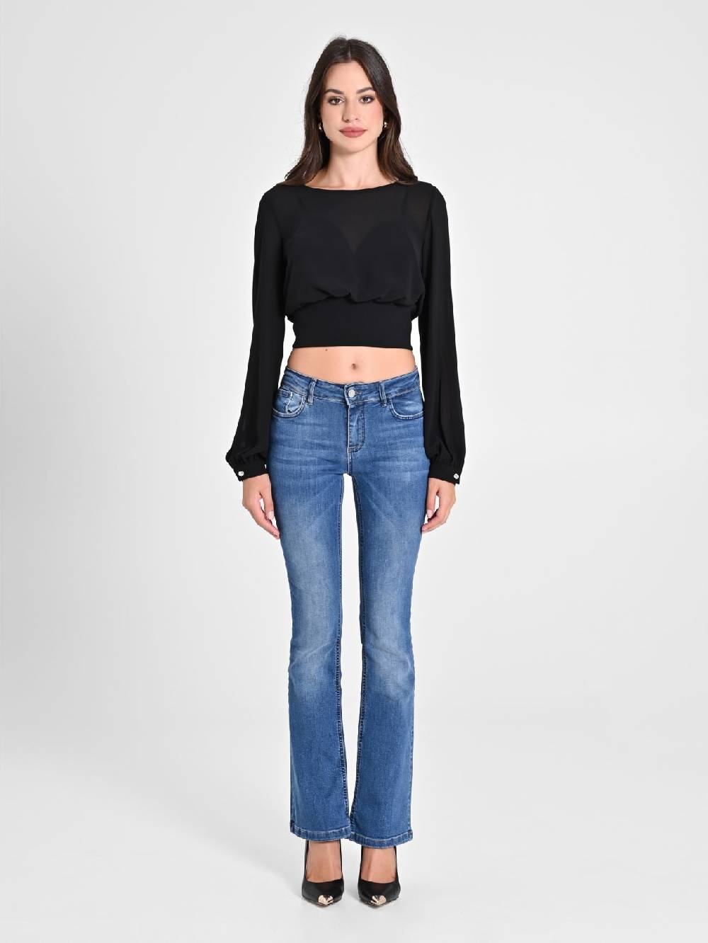 Rinascimento Blusa in Georgette con Top Offerte speciali