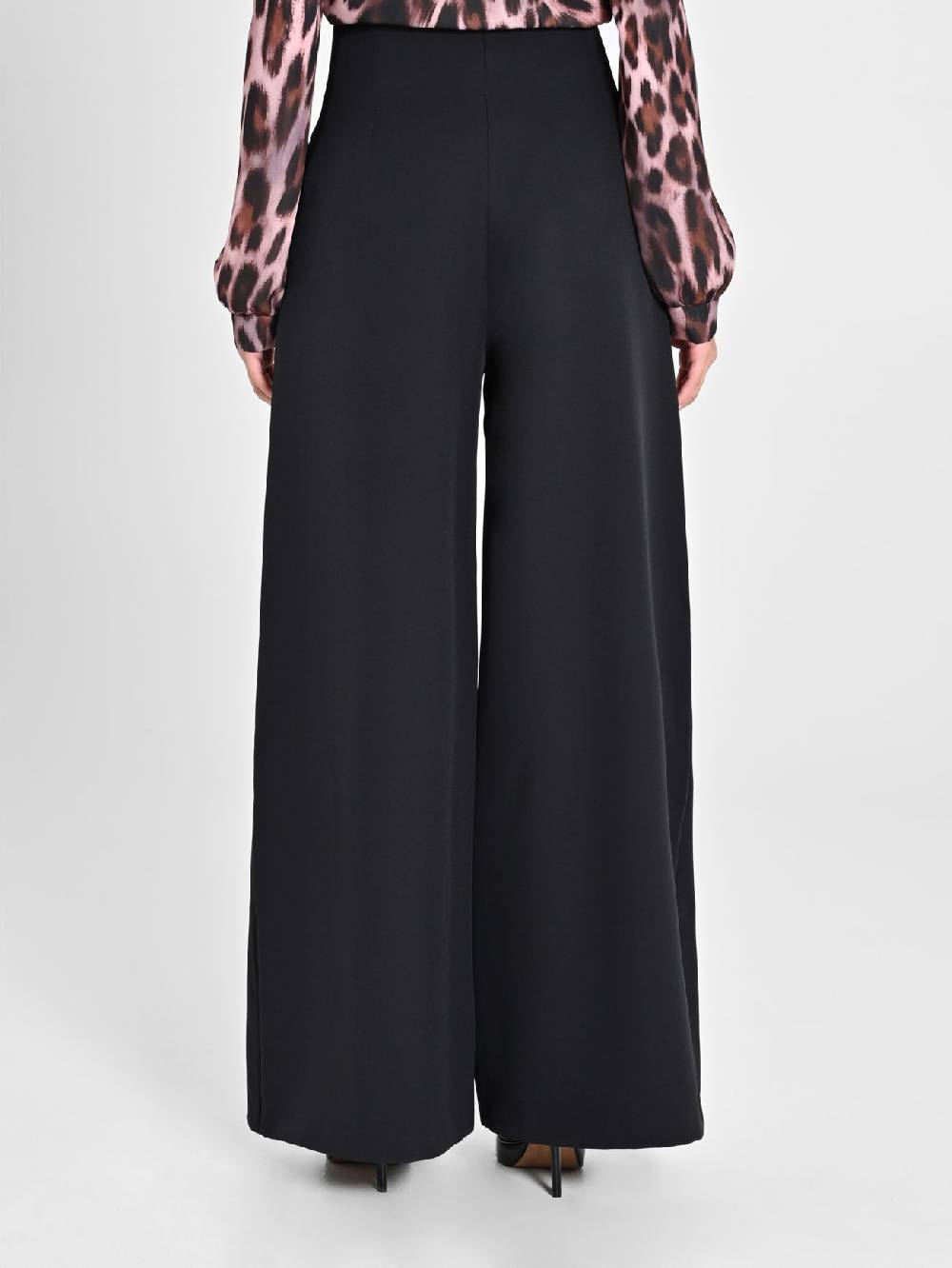 Rinascimento Pantaloni Wide Leg Neri Sconti VIP