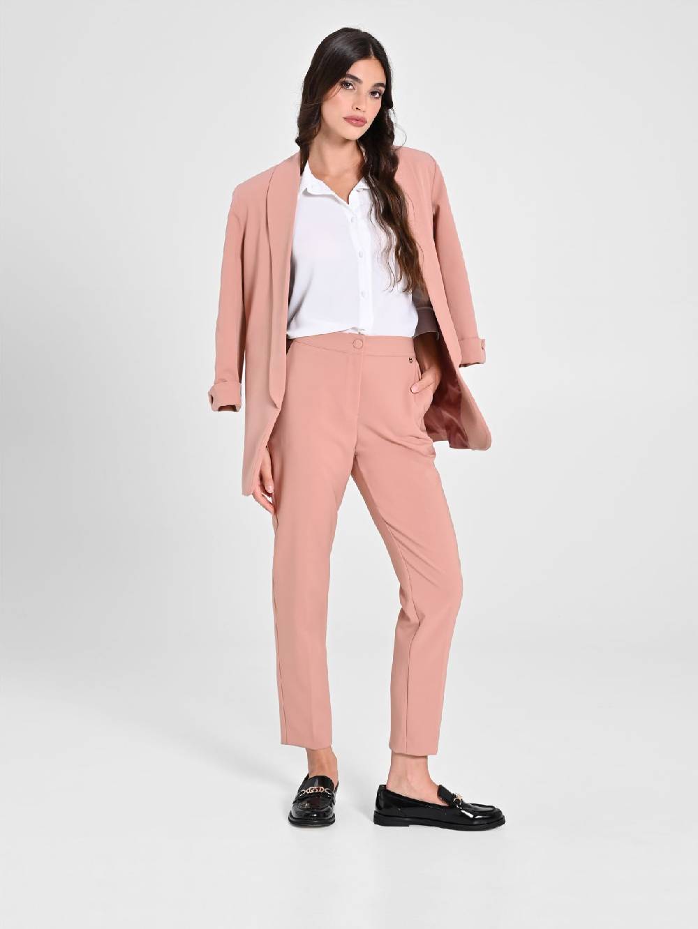 Rinascimento Pantaloni Straight Rosa Ultimi tre giorni