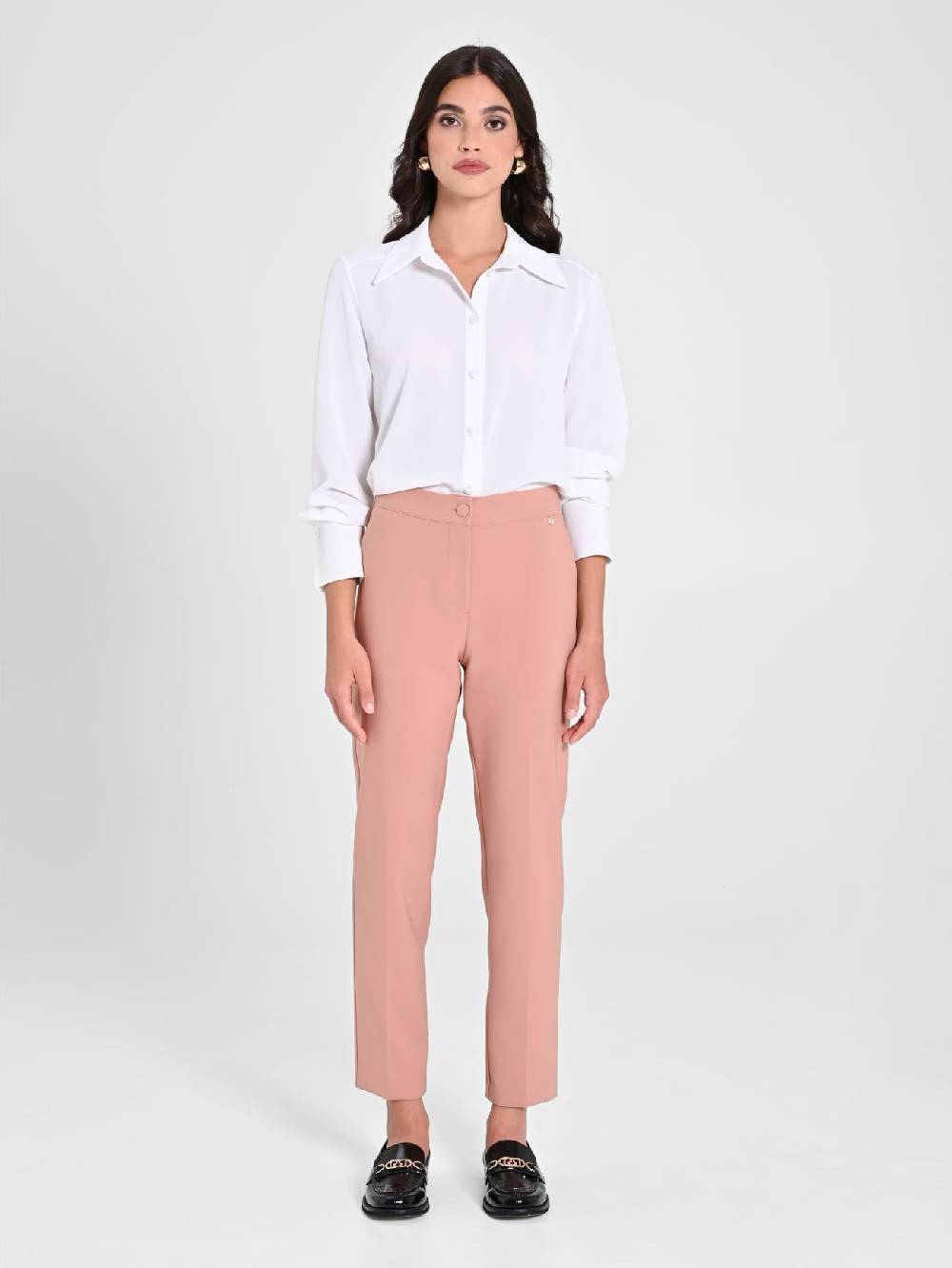 Rinascimento Pantaloni Straight Rosa Ultimi tre giorni