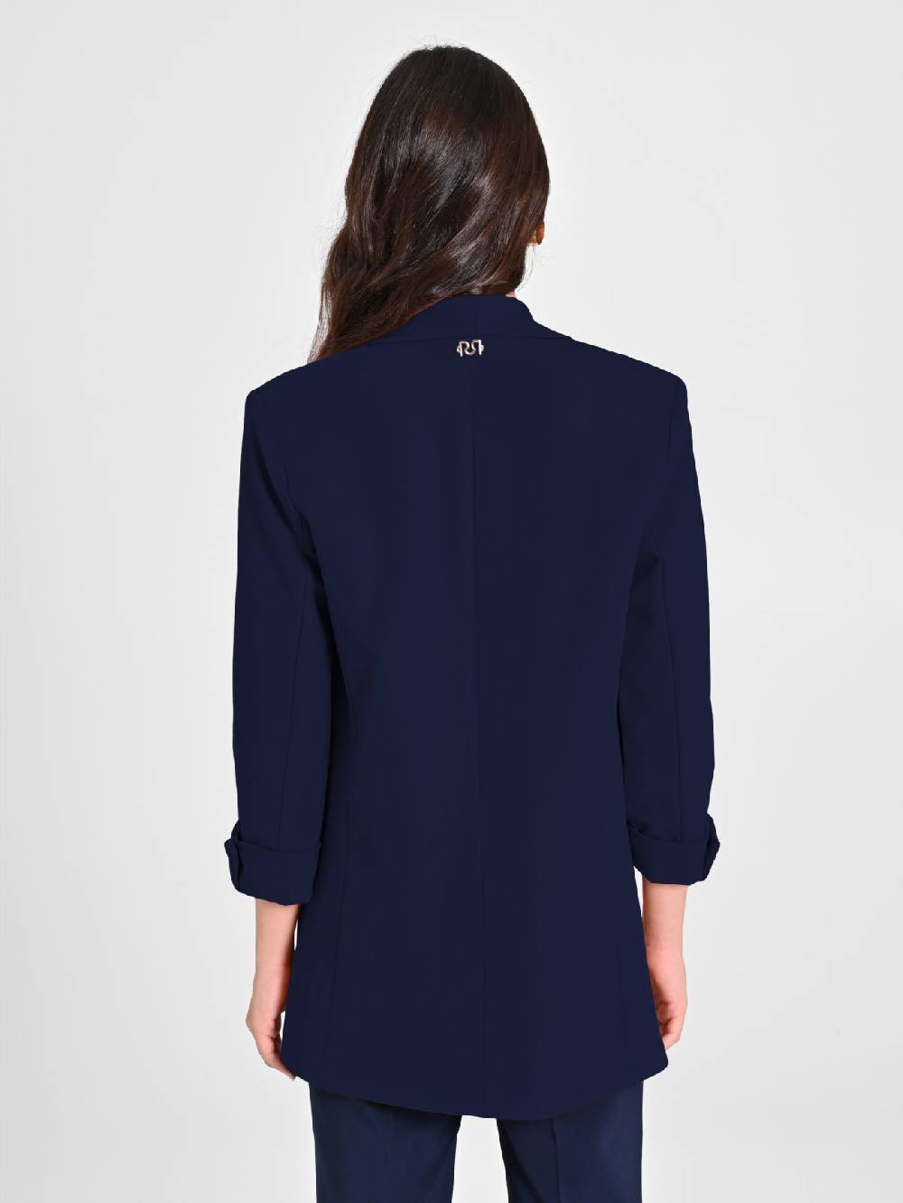 Rinascimento Giacca Aperta Blu Navy Promozione temporanea