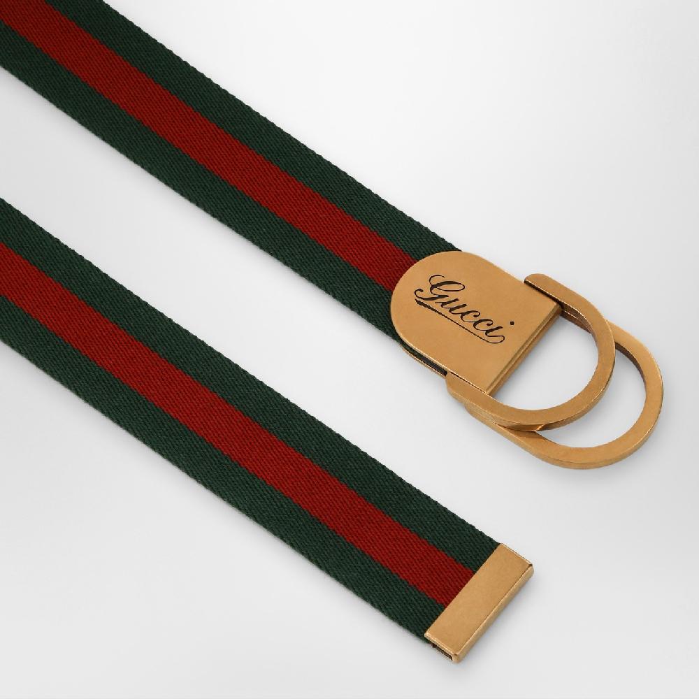 GUCCI Cintura con motivo Web e fibbia con logo Presa